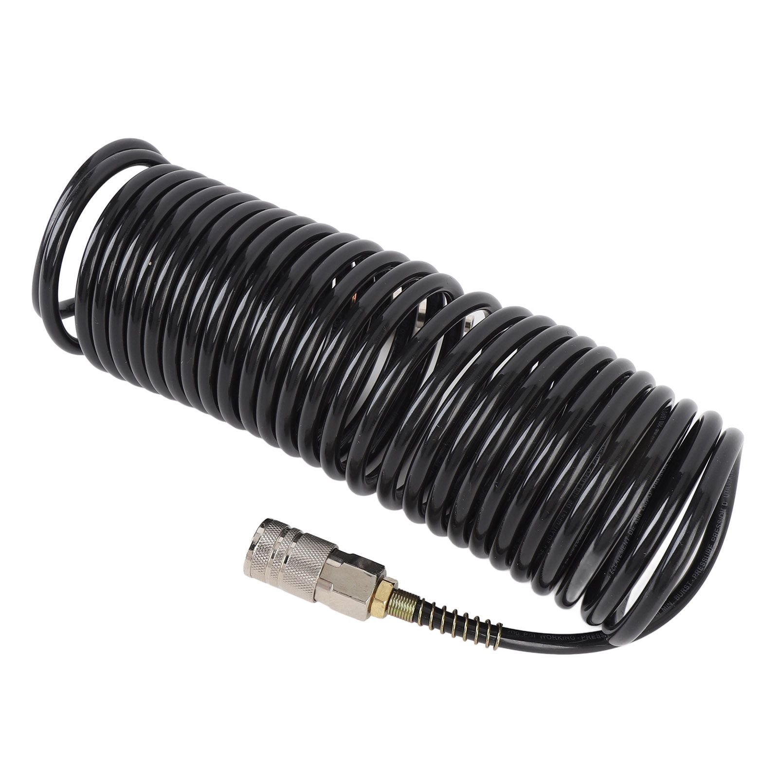 Spiral Air Hose 1/4 Inch ID 16.4ft Length PE Copper Non Tangling Anti Twisting view 6