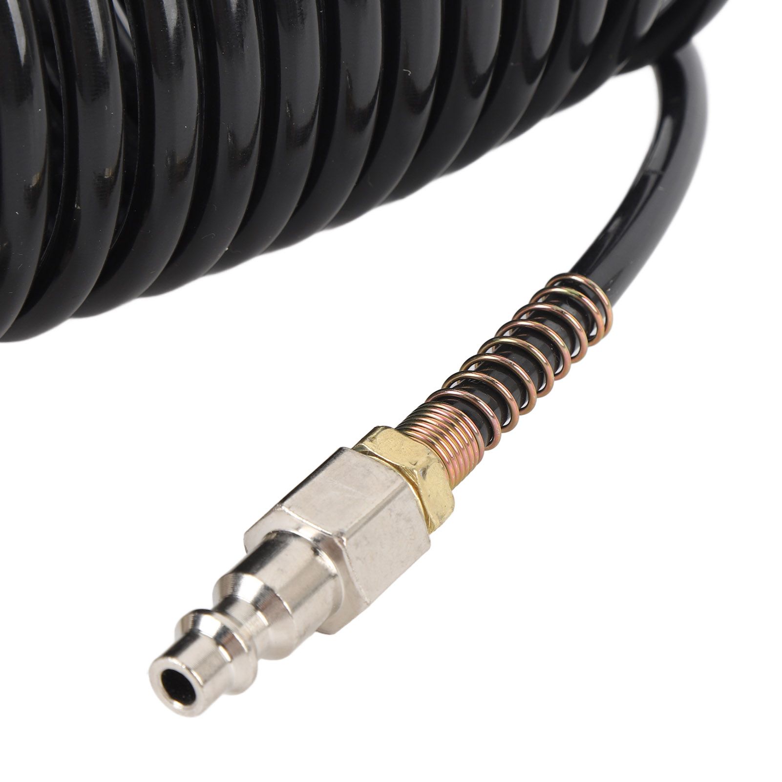 Spiral Air Hose 1/4 Inch ID 16.4ft Length PE Copper Non Tangling Anti Twisting view 7