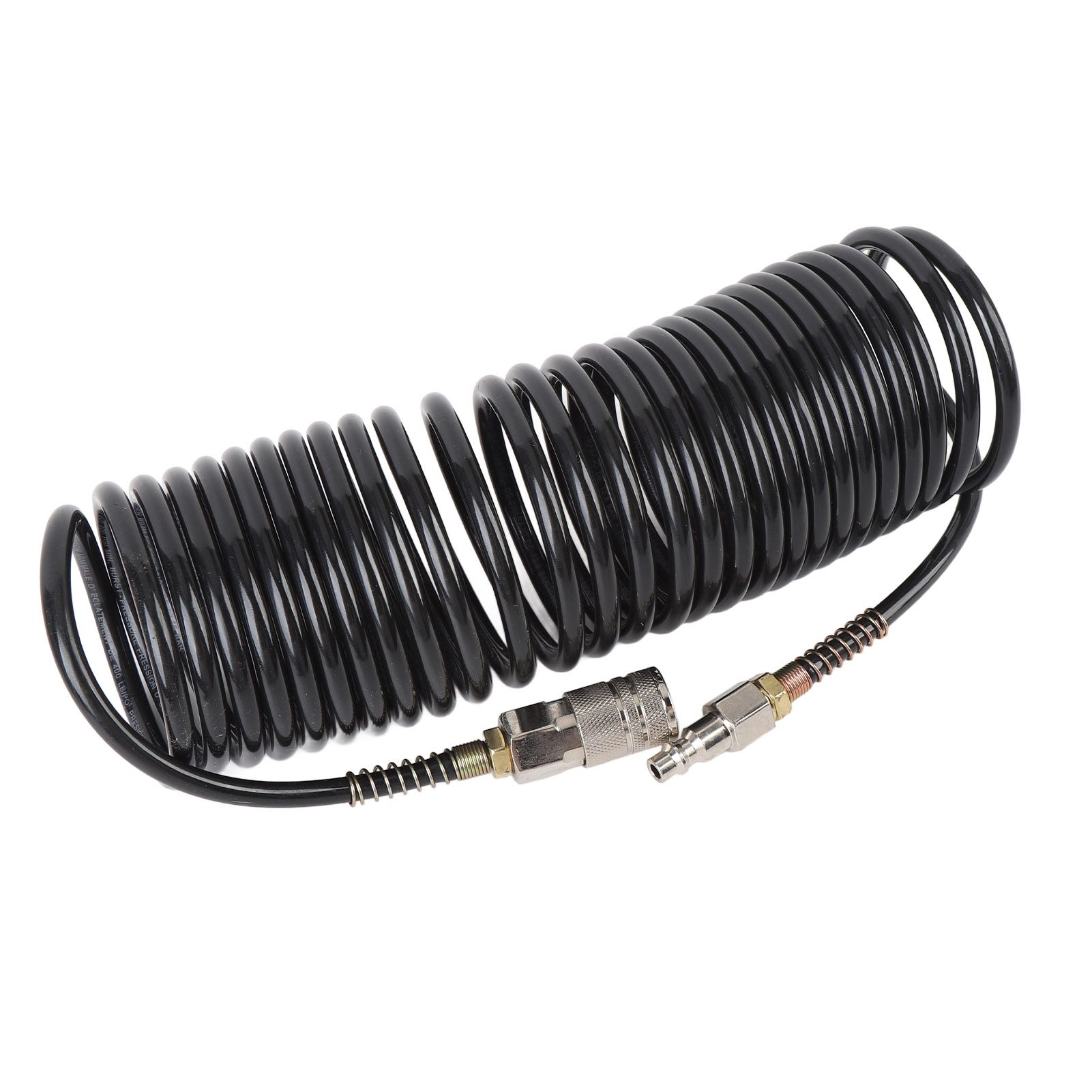 Spiral Air Hose 1/4 Inch ID 16.4ft Length PE Copper Non Tangling Anti Twisting view 8
