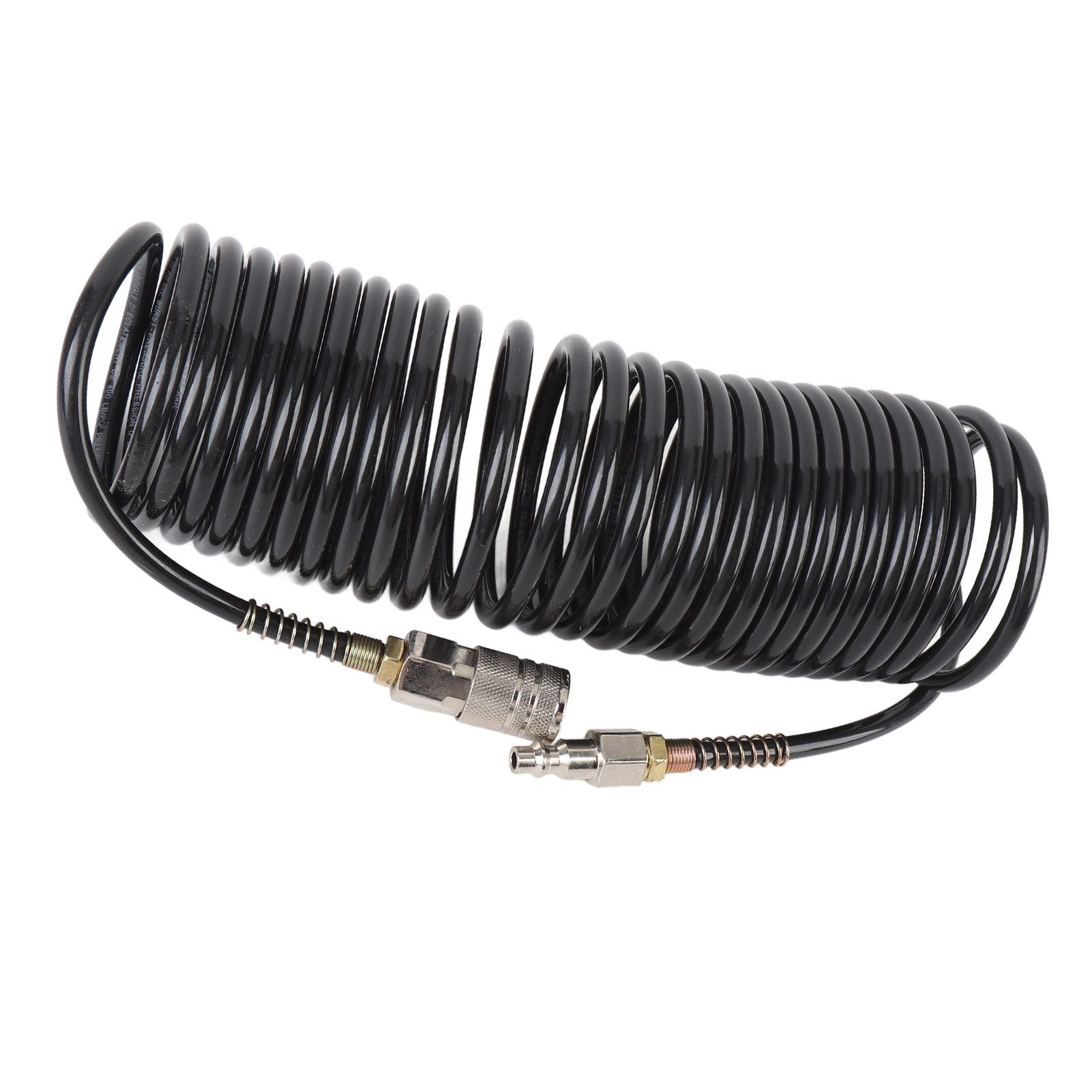 Spiral Air Hose 1/4 Inch ID 16.4ft Length PE Copper Non Tangling Anti Twisting view 10