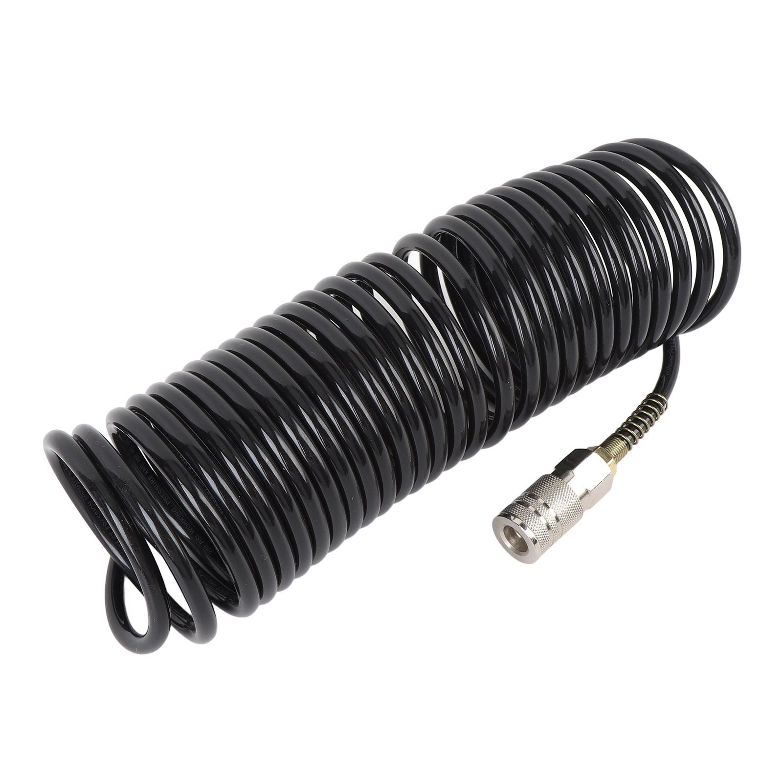 Spiral Air Hose 1/4 Inch ID 16.4ft Length PE Copper Non Tangling Anti Twisting view 11