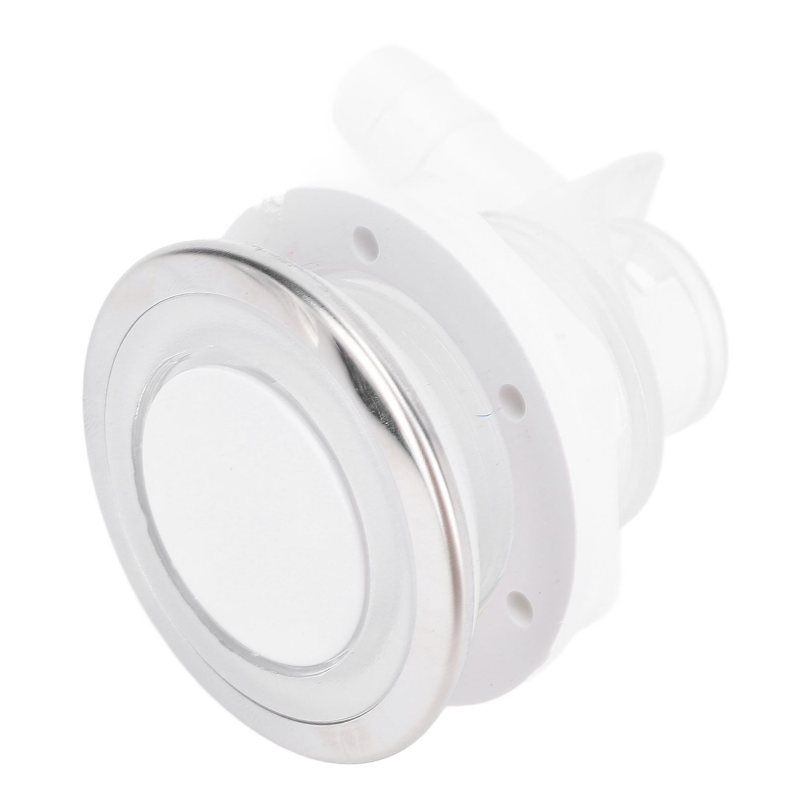 2 Pcs Bathtub Bubble Nozzle 44mm White Cover 30mm Thread 10mm OD Connector Air view 5