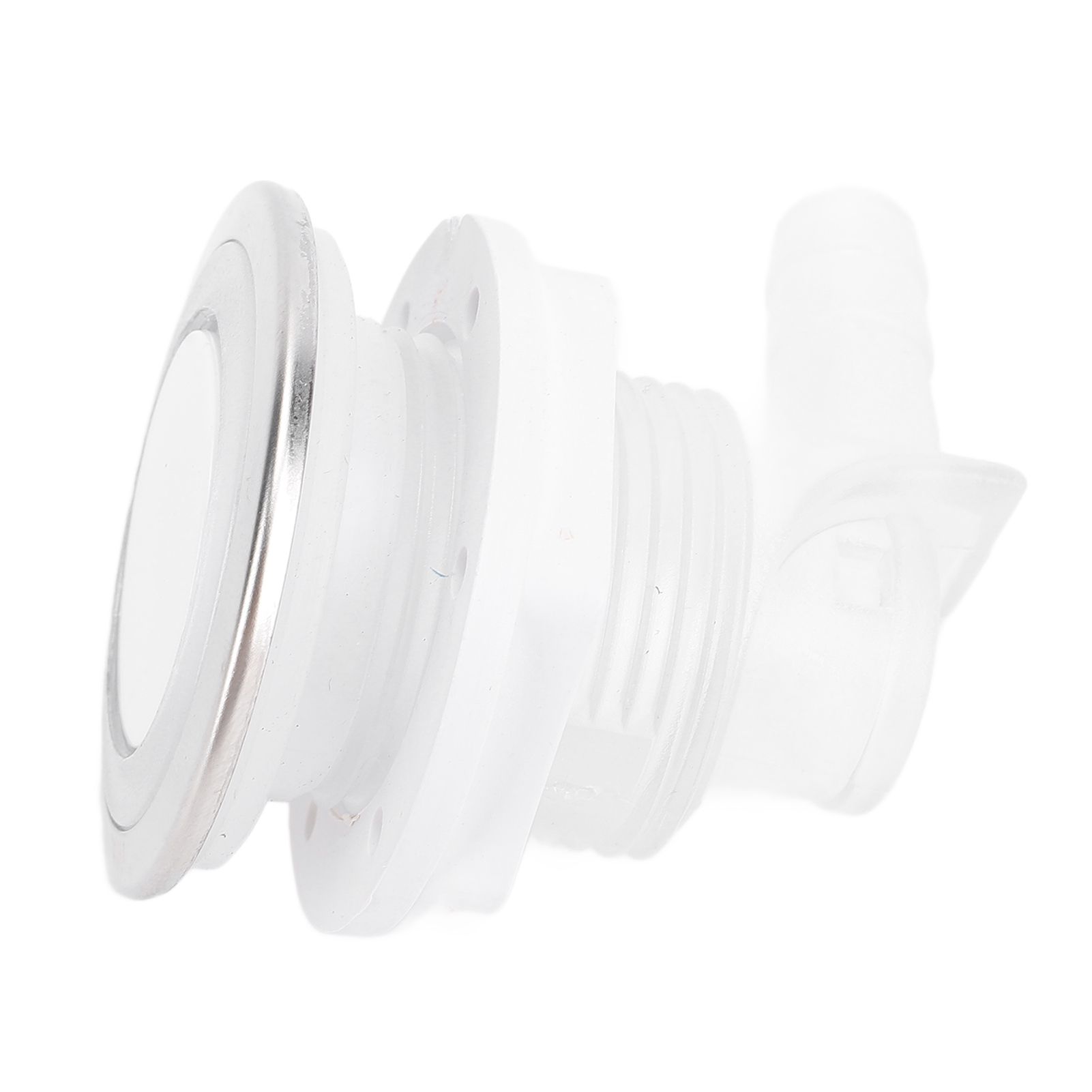 2 Pcs Bathtub Bubble Nozzle 44mm White Cover 30mm Thread 10mm OD Connector Air view 7