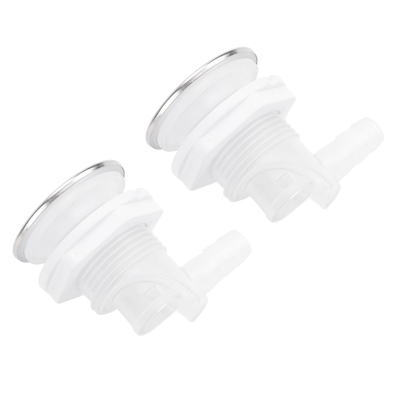 2 Pcs Bathtub Bubble Nozzle 44mm White Cover 30mm Thread 10mm OD Connector Air view 8