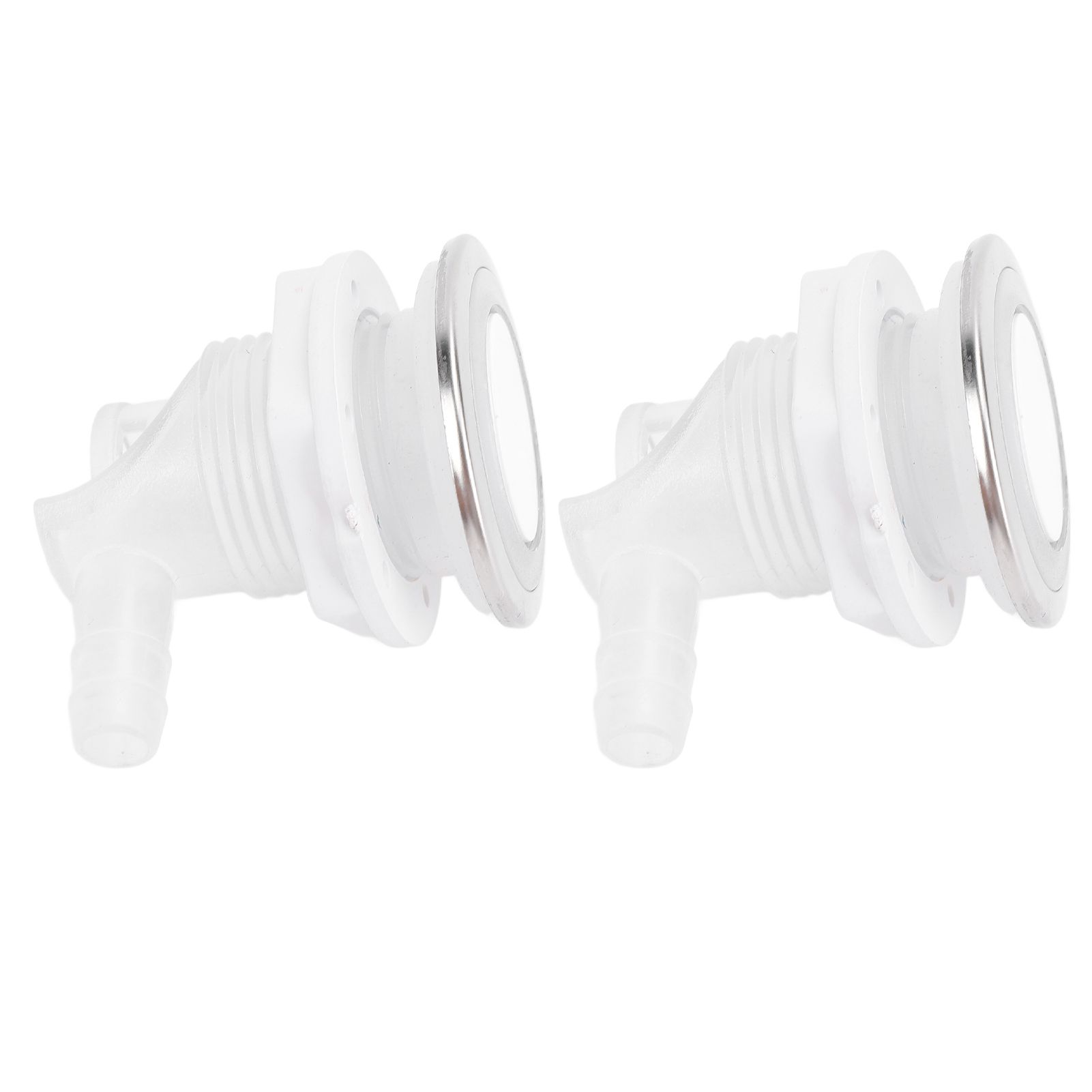 2 Pcs Bathtub Bubble Nozzle 44mm White Cover 30mm Thread 10mm OD Connector Air view 9