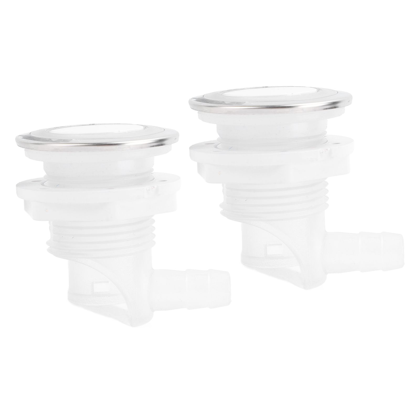 2 Pcs Bathtub Bubble Nozzle 44mm White Cover 30mm Thread 10mm OD Connector Air view 11