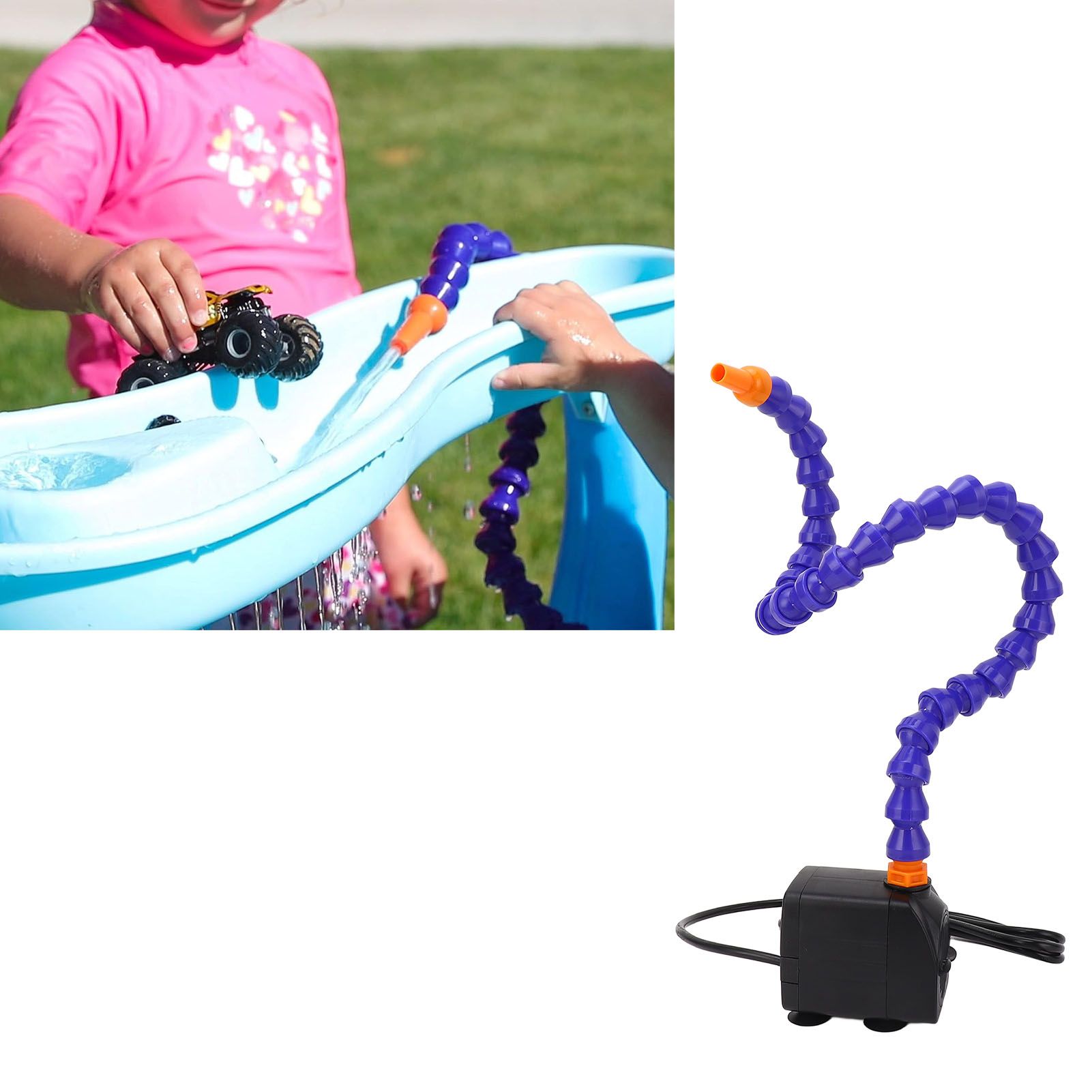 Water Table Pump with Retractable Universal Tube One Way Adjustable Splash view 12