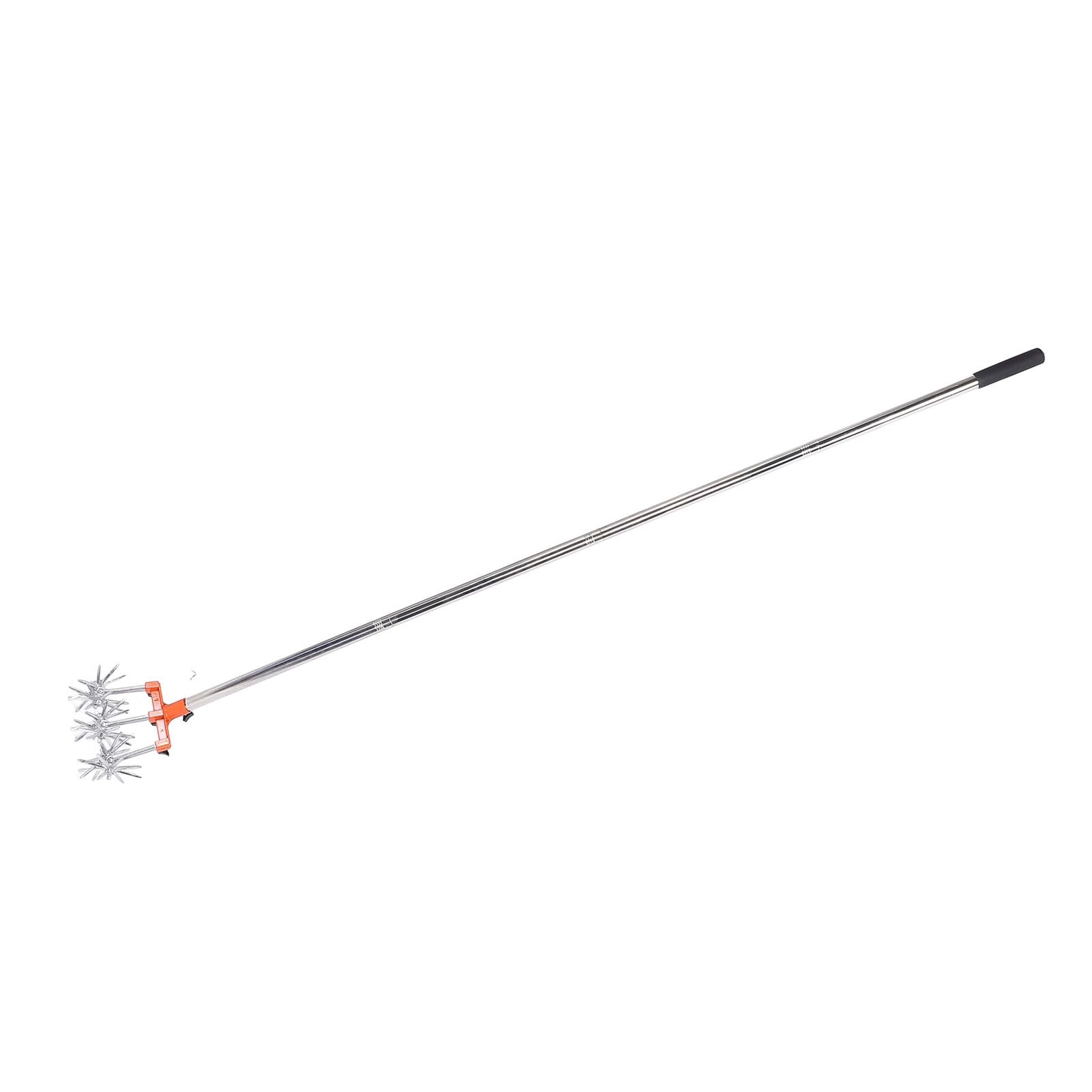 Manual Rotary Cultivator Tool Stainless Steel Teeth Adjustable Handle Garden view 6