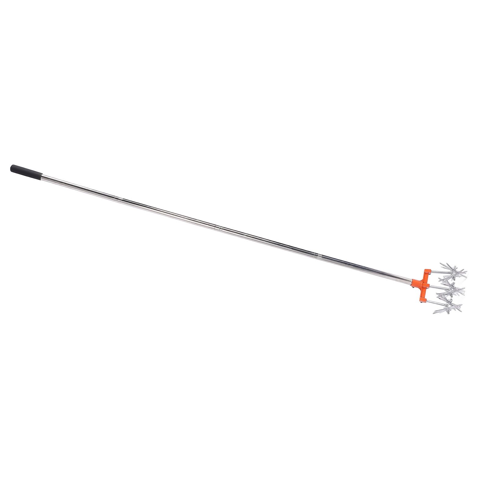 Manual Rotary Cultivator Tool Stainless Steel Teeth Adjustable Handle Garden view 11