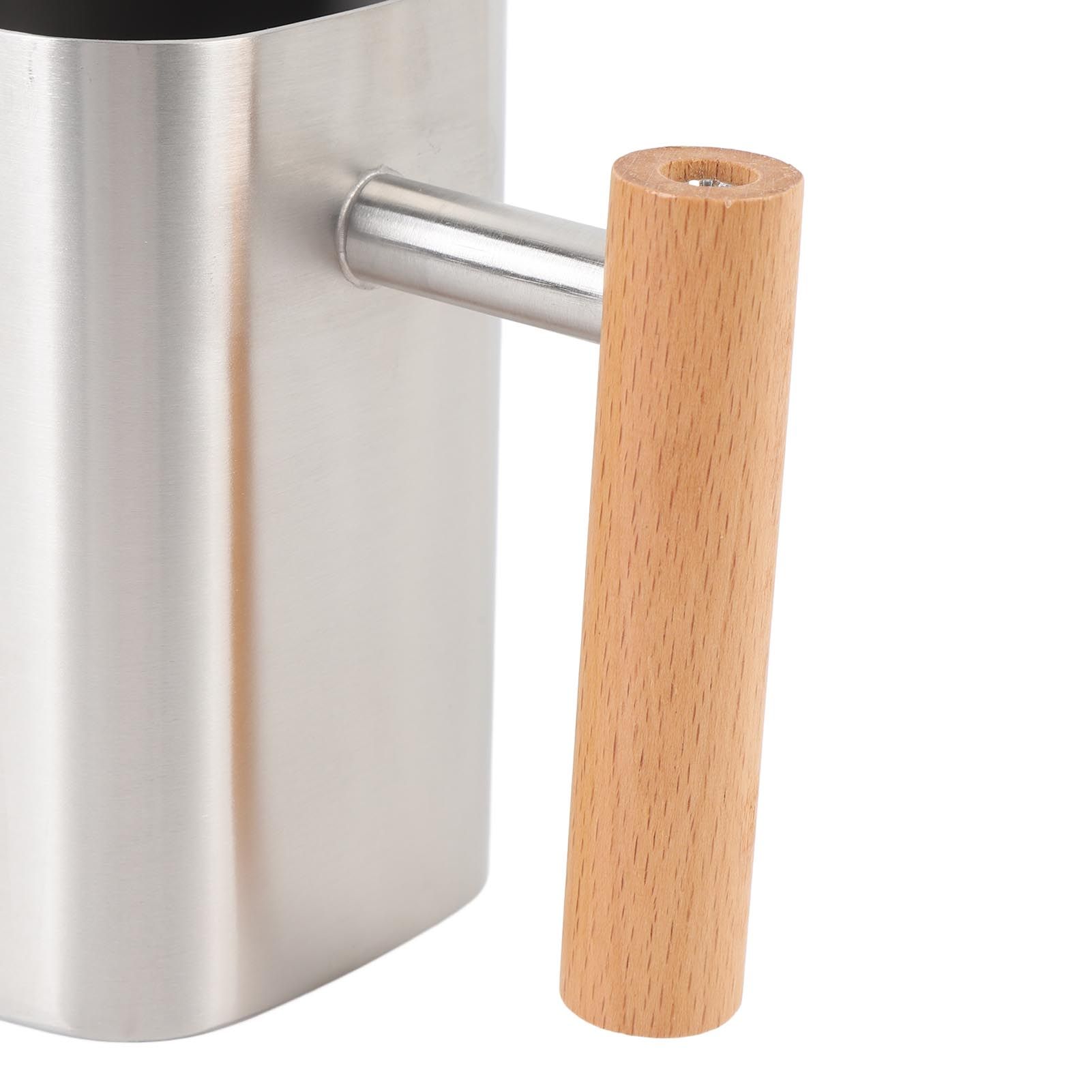 Stainless Steel Watering Can with Long Spout Wooden Handle for Indoor House view 2