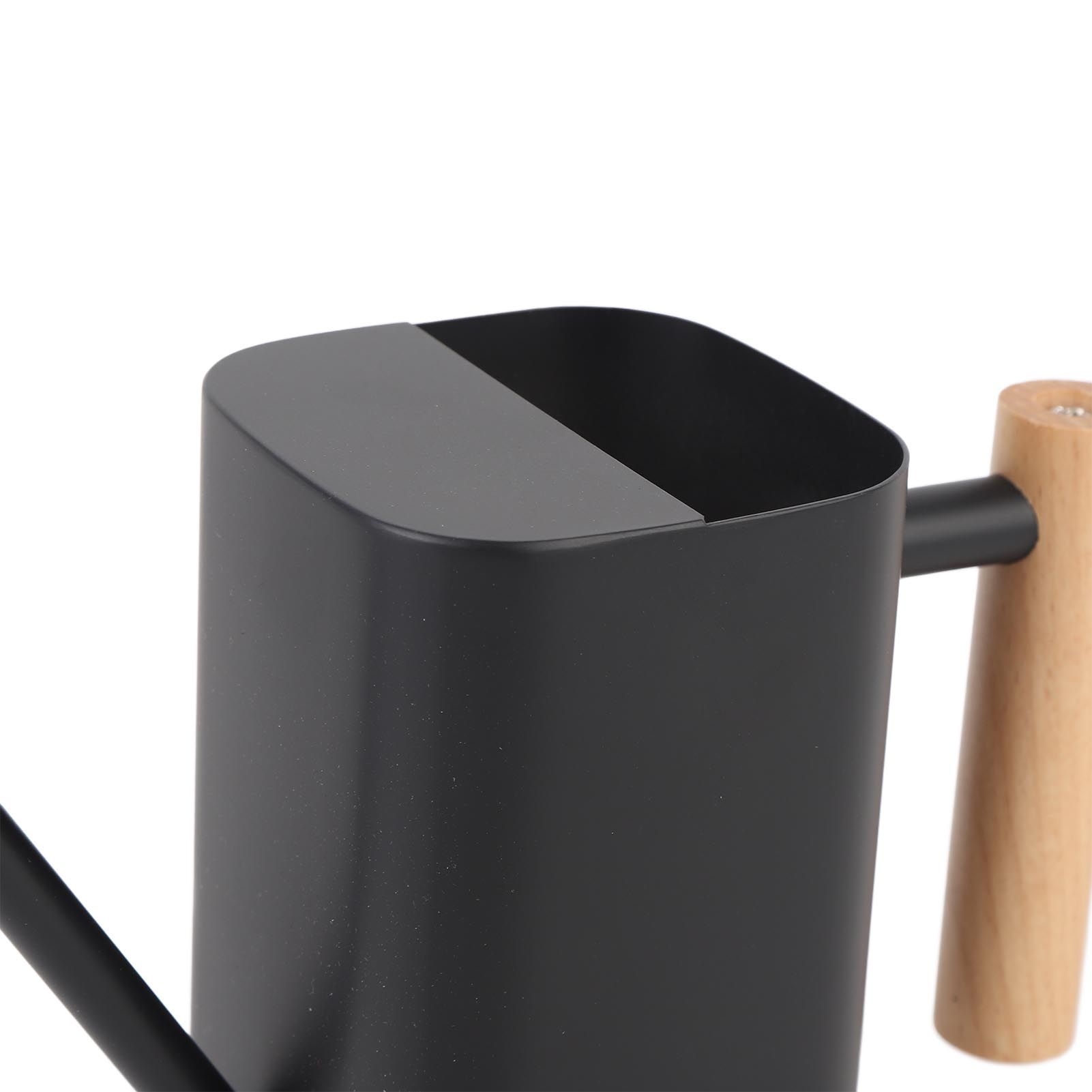 Stainless Steel Watering Can with Long Spout Wooden Handle for Indoor House view 5