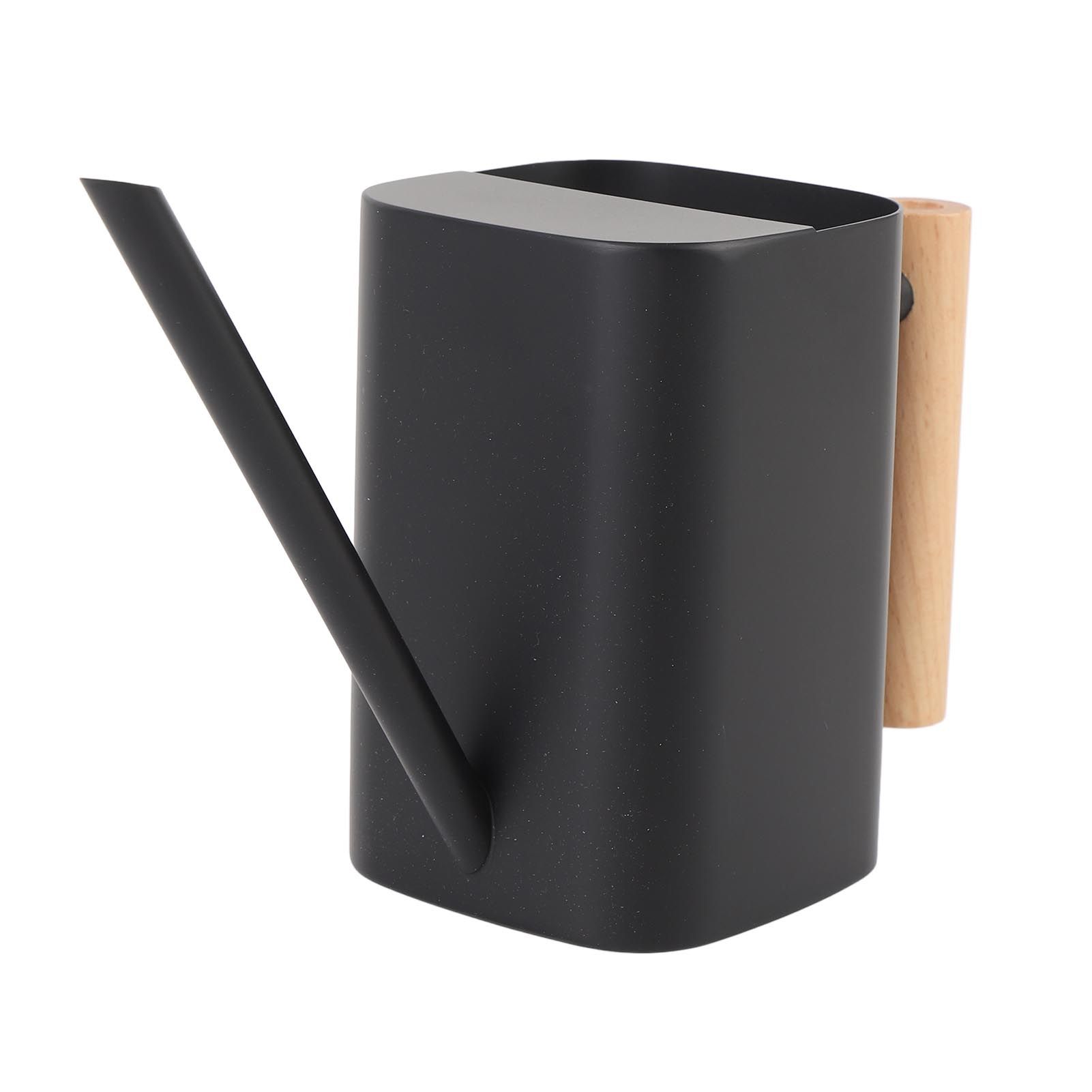 Stainless Steel Watering Can with Long Spout Wooden Handle for Indoor House view 8