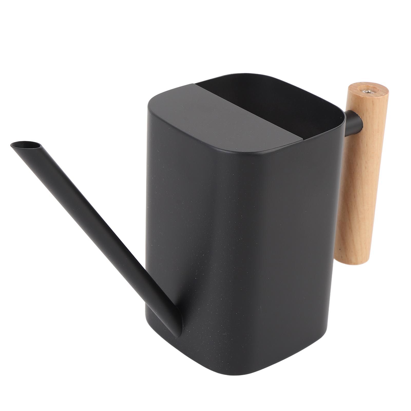 Stainless Steel Watering Can with Long Spout Wooden Handle for Indoor House view 11