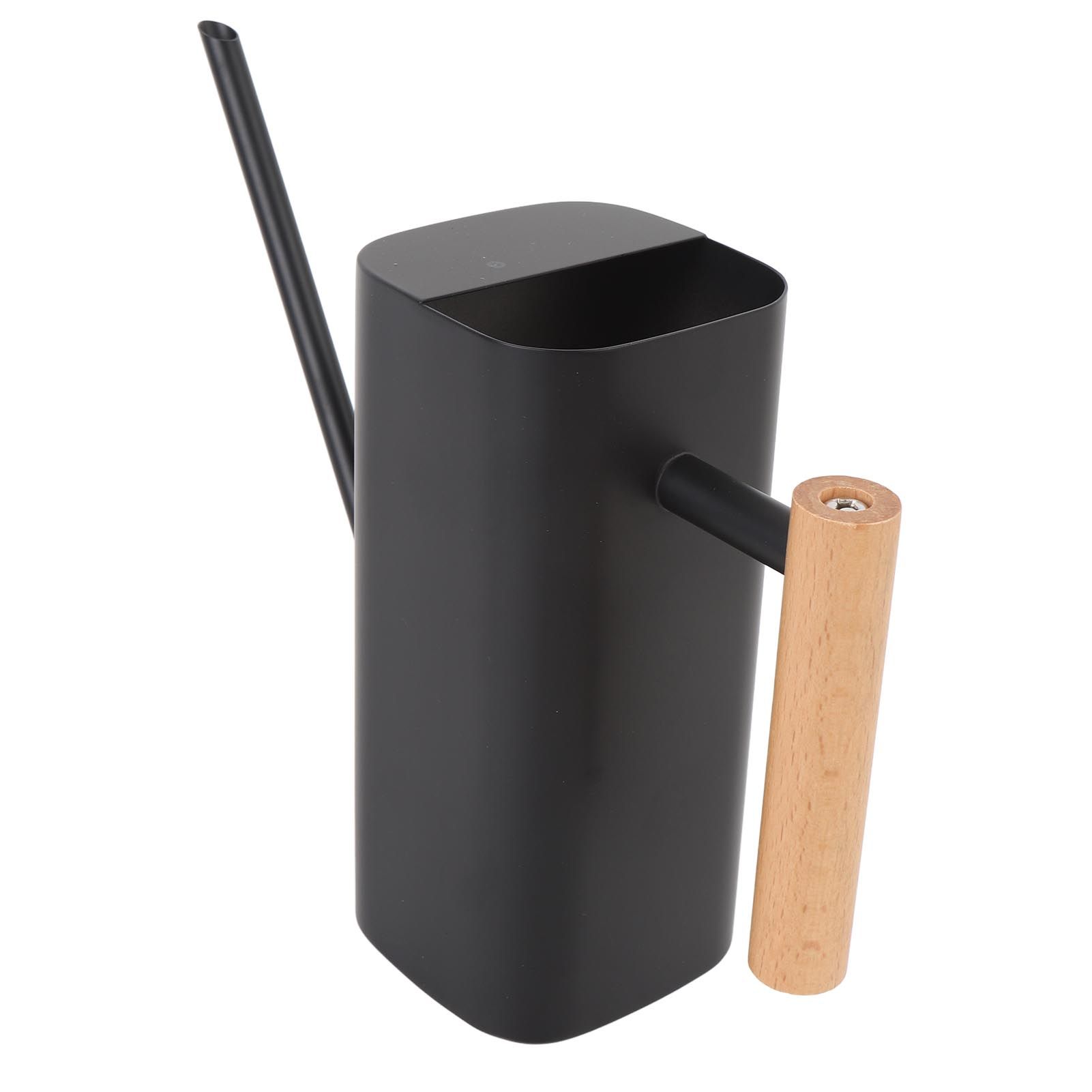 Stainless Steel Watering Can with Long Spout Wooden Handle for Indoor House view 9