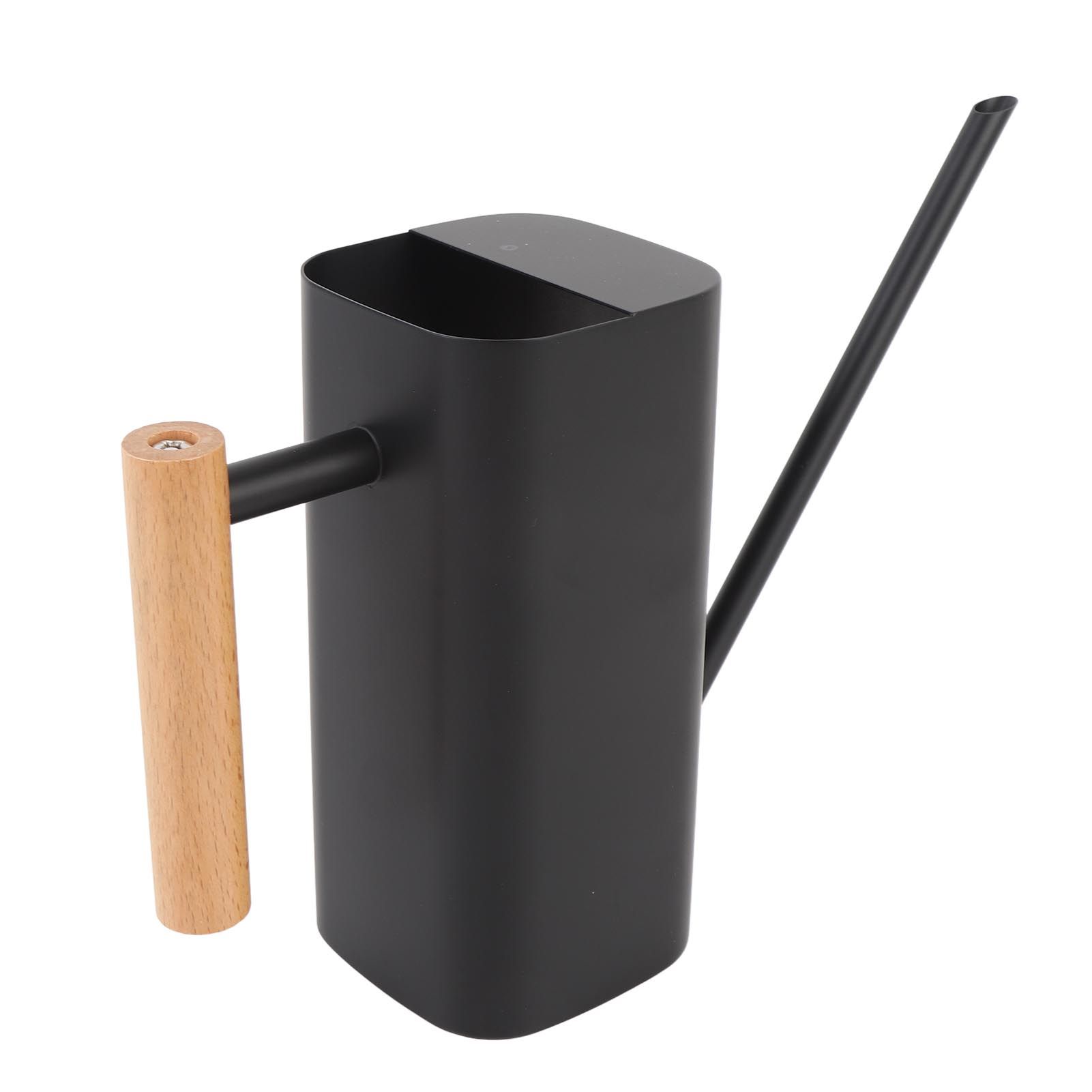 Stainless Steel Watering Can with Long Spout Wooden Handle for Indoor House view 10