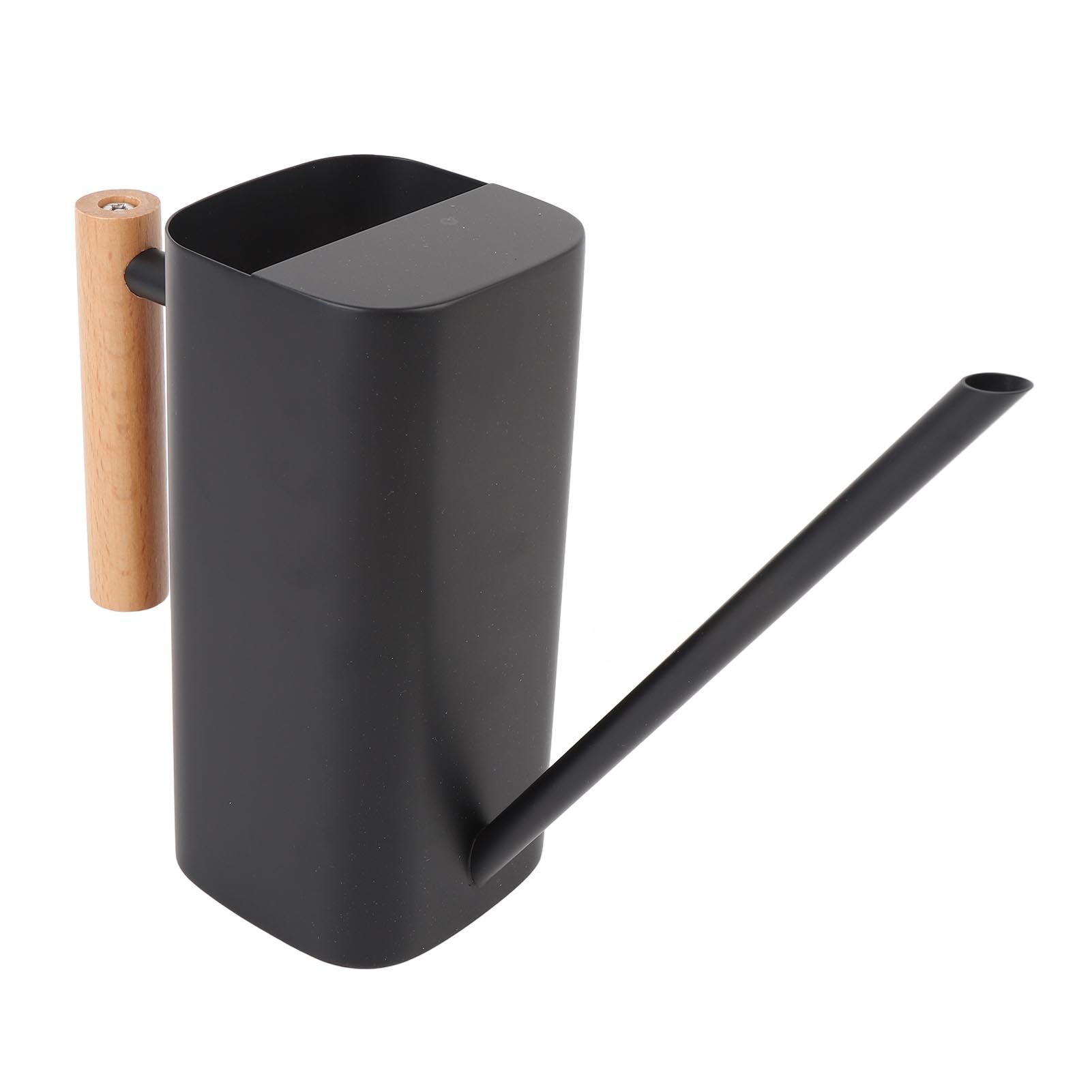 Stainless Steel Watering Can with Long Spout Wooden Handle for Indoor House view 12