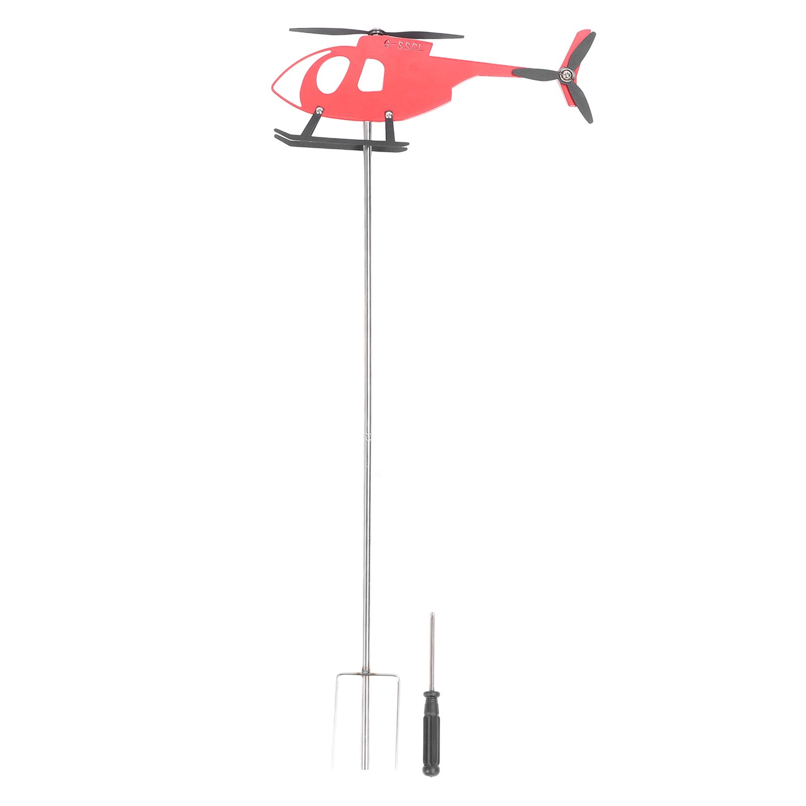 Outdoor Weathervane Red Metal Rotating Airplane Weathervane Wind Direction view 3