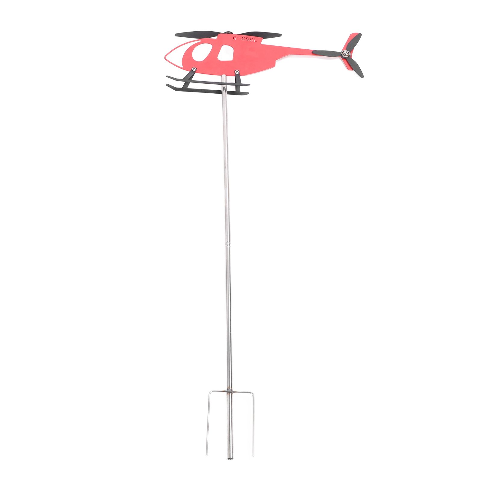 Outdoor Weathervane Red Metal Rotating Airplane Weathervane Wind Direction view 4