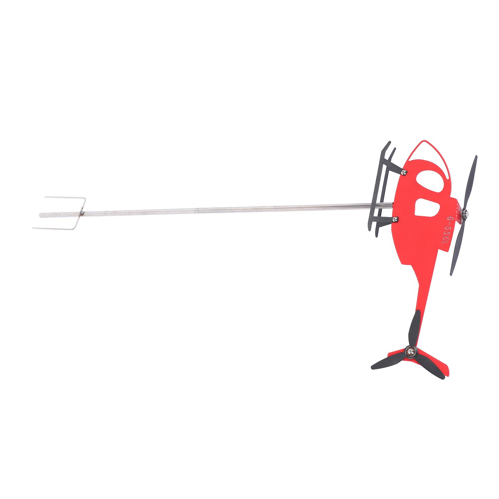 Outdoor Weathervane Red Metal Rotating Airplane Weathervane Wind Direction view 6