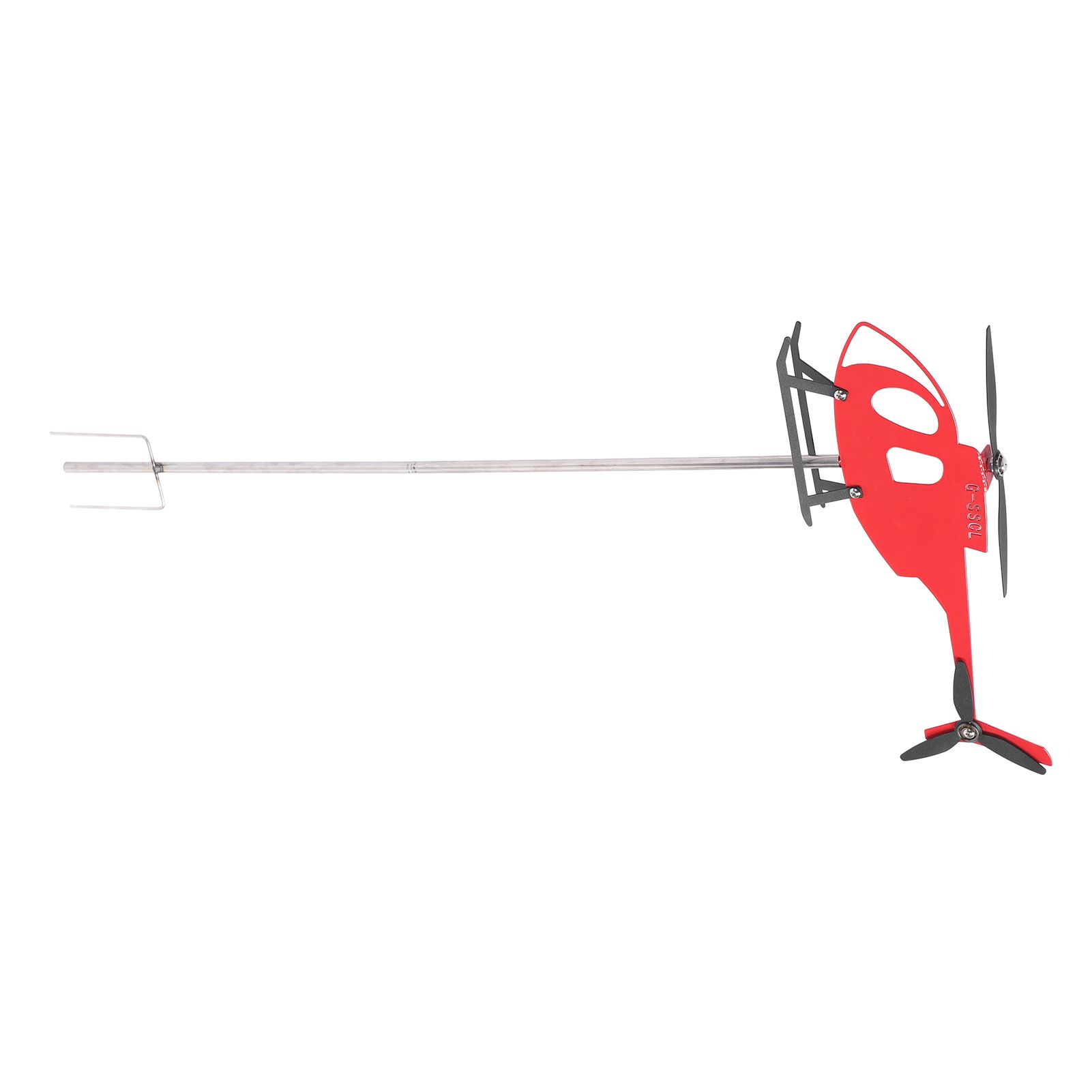 Outdoor Weathervane Red Metal Rotating Airplane Weathervane Wind Direction view 11