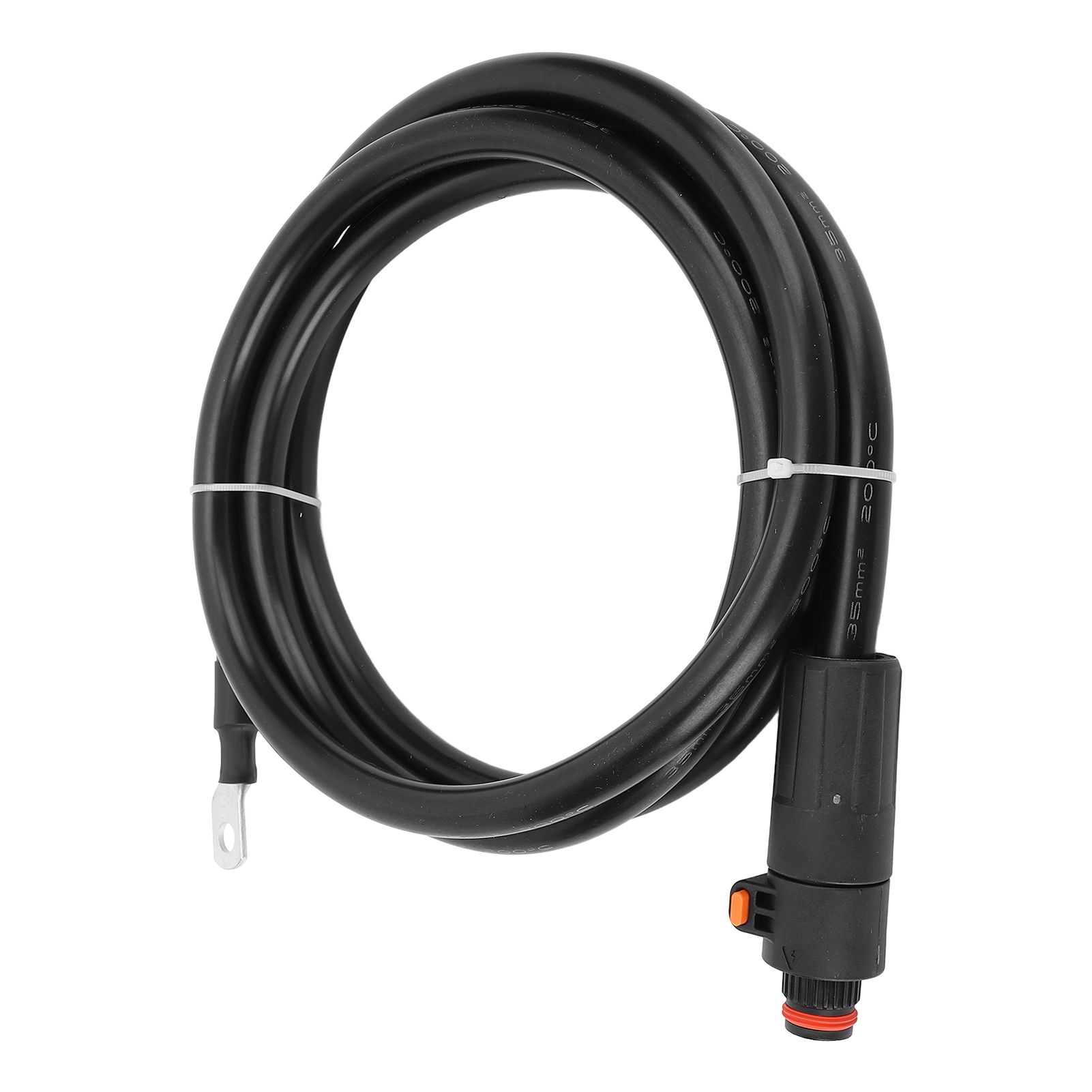 Battery Cable 35mm² Black Straight Plug and SC35-8 Terminal Battery Power view 2