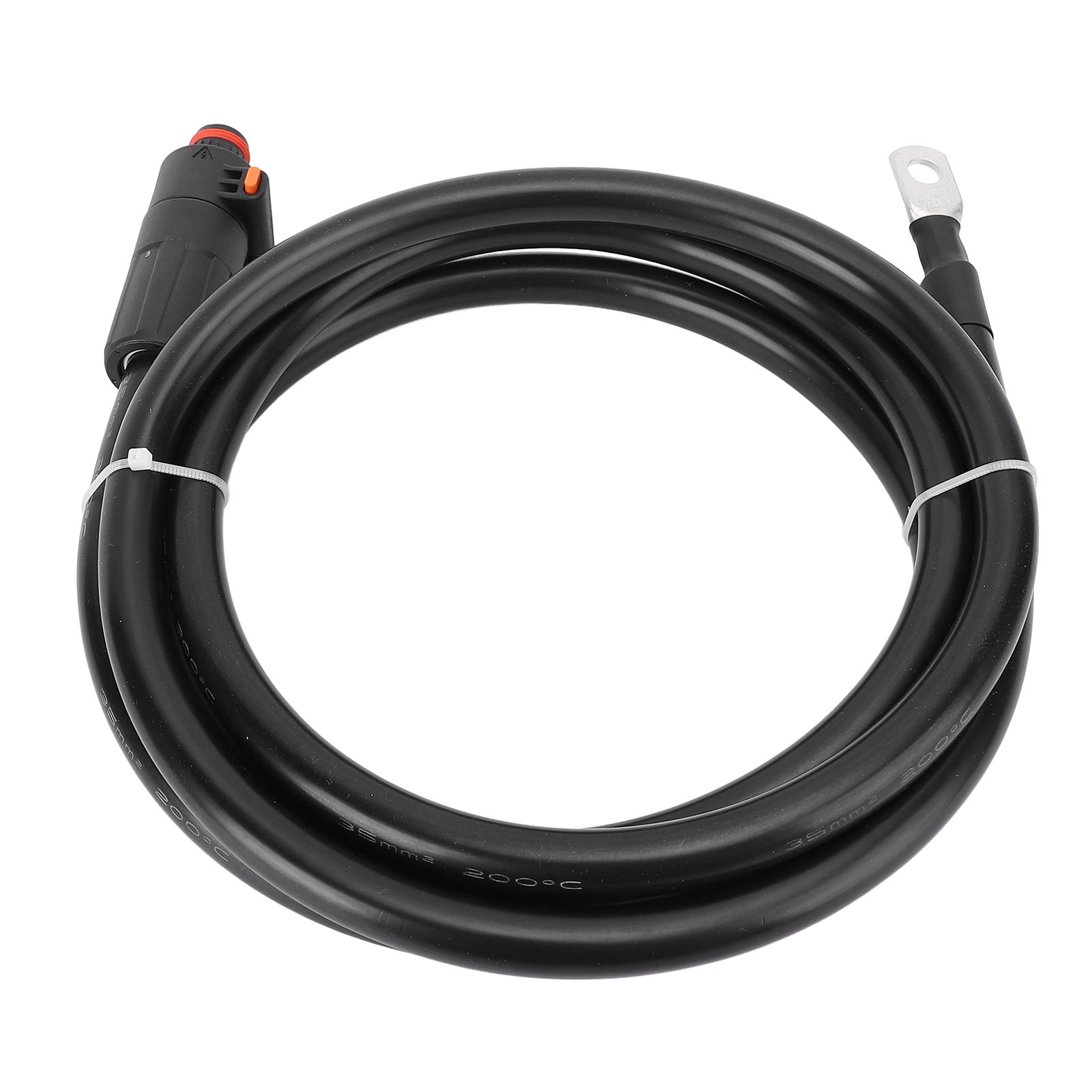 Battery Cable 35mm² Black Straight Plug and SC35-8 Terminal Battery Power view 3
