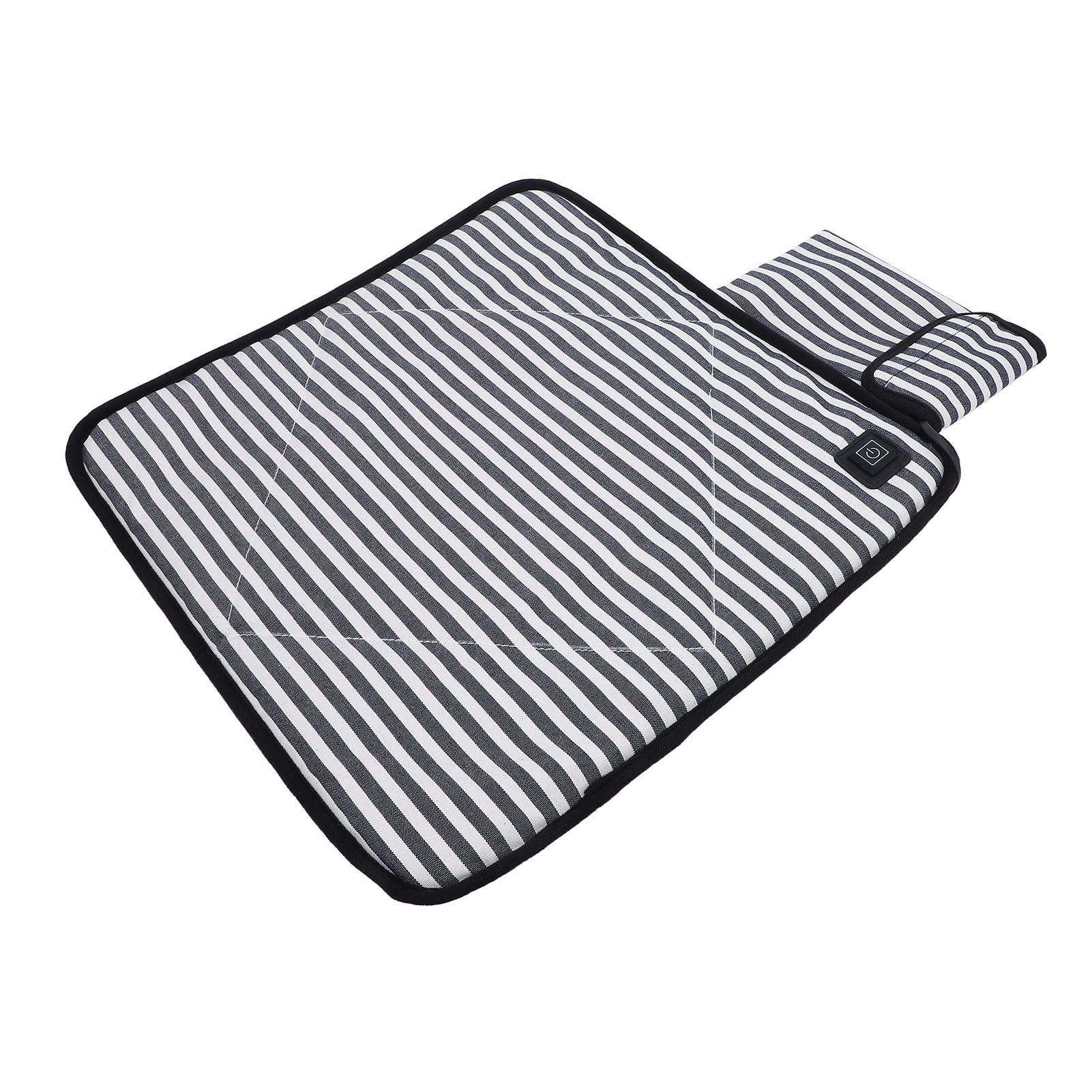 Portable Heated Seat Cushion Canvas USB Adjustable Heating Stadium Seat Pad view 4