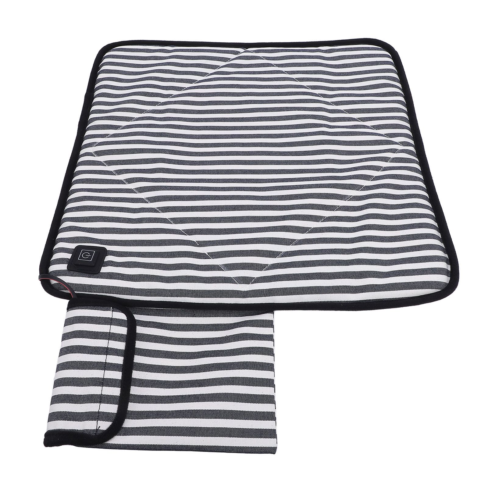 Portable Heated Seat Cushion Canvas USB Adjustable Heating Stadium Seat Pad view 10