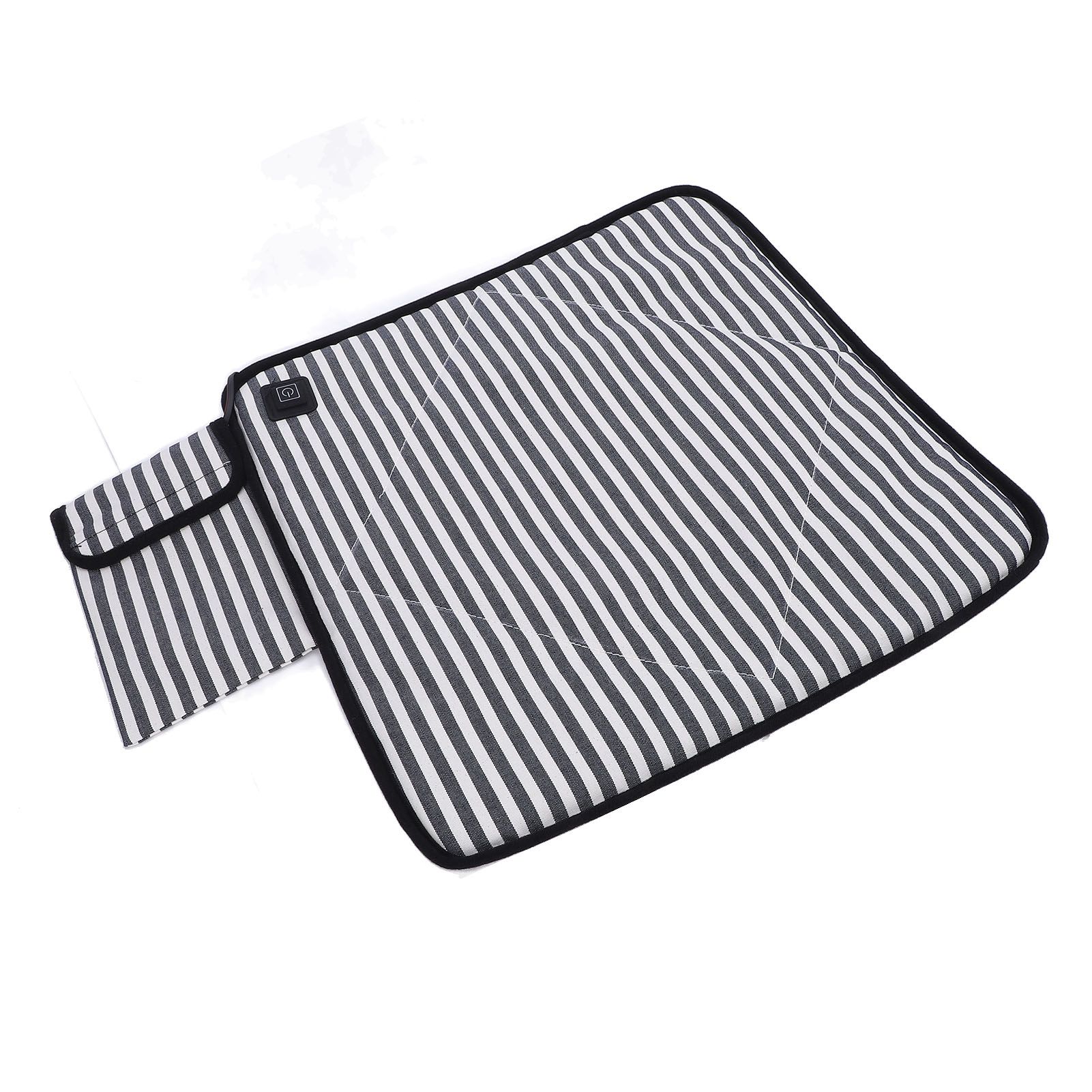 Portable Heated Seat Cushion Canvas USB Adjustable Heating Stadium Seat Pad view 11