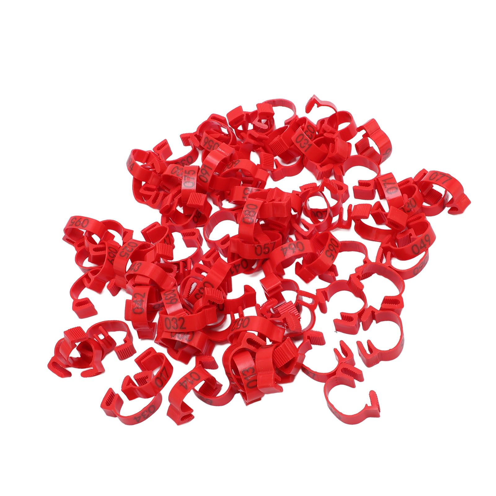 100PCS Chicken Leg Bands 20mm 001 to 100 Numbered Poultry Identification Leg view 4