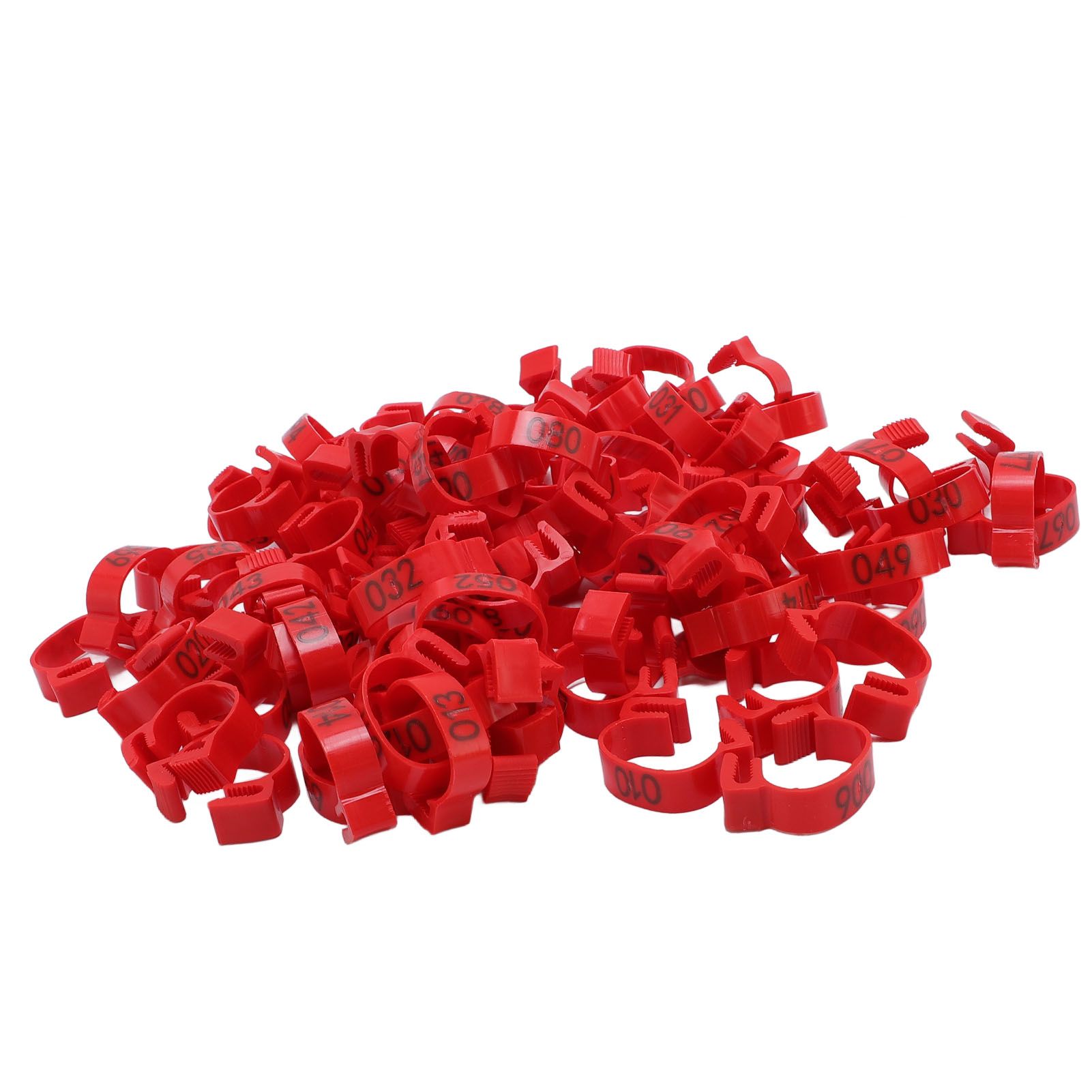 100PCS Chicken Leg Bands 20mm 001 to 100 Numbered Poultry Identification Leg view 6