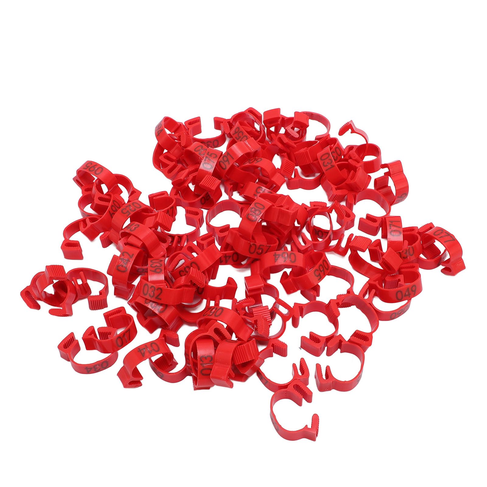 100PCS Chicken Leg Bands 20mm 001 to 100 Numbered Poultry Identification Leg view 8