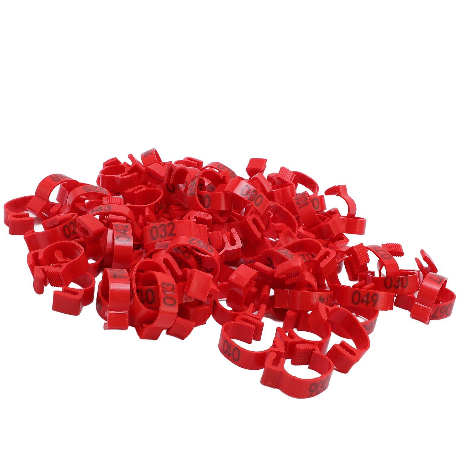 100PCS Chicken Leg Bands 20mm 001 to 100 Numbered Poultry Identification Leg view 9