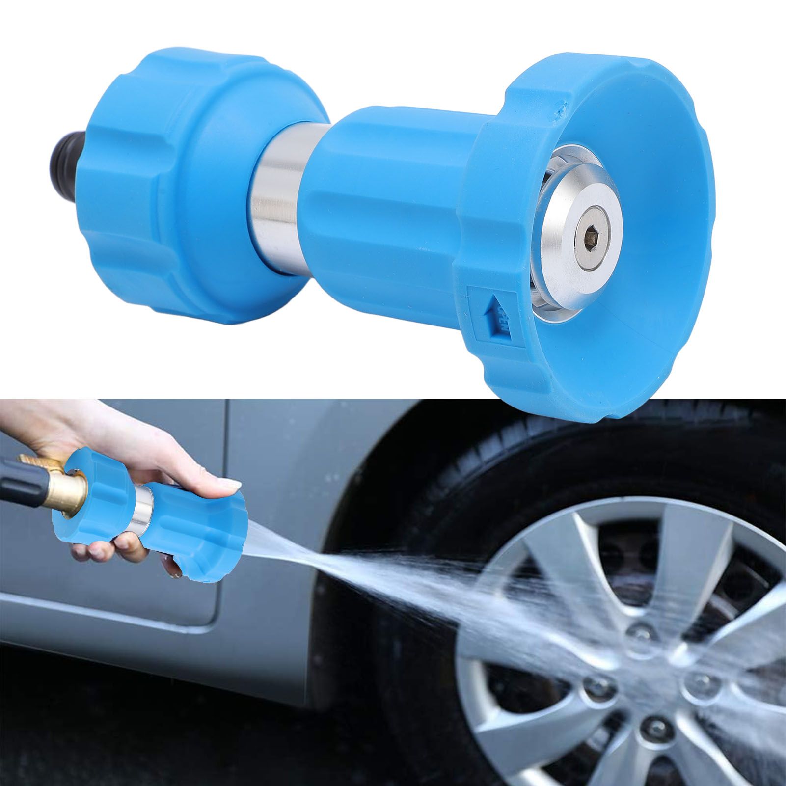 Garden Hose Nozzle Stainless Steel Fireman Style Heavy Duty Hose Nozzle view 12