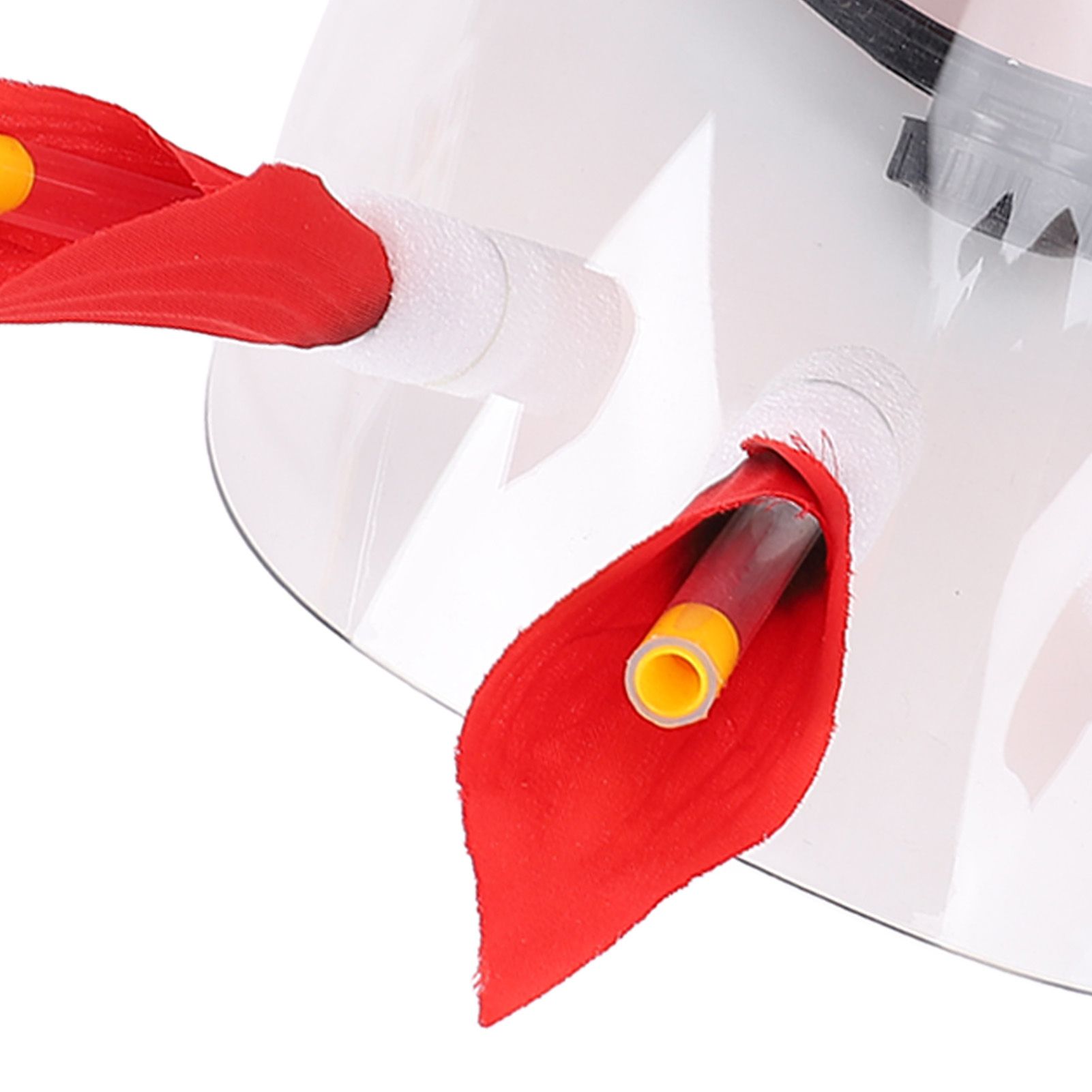 Wearable Hummingbird Feeder Plastic Clear Vision Portable Bird Feeder Helmet view 5
