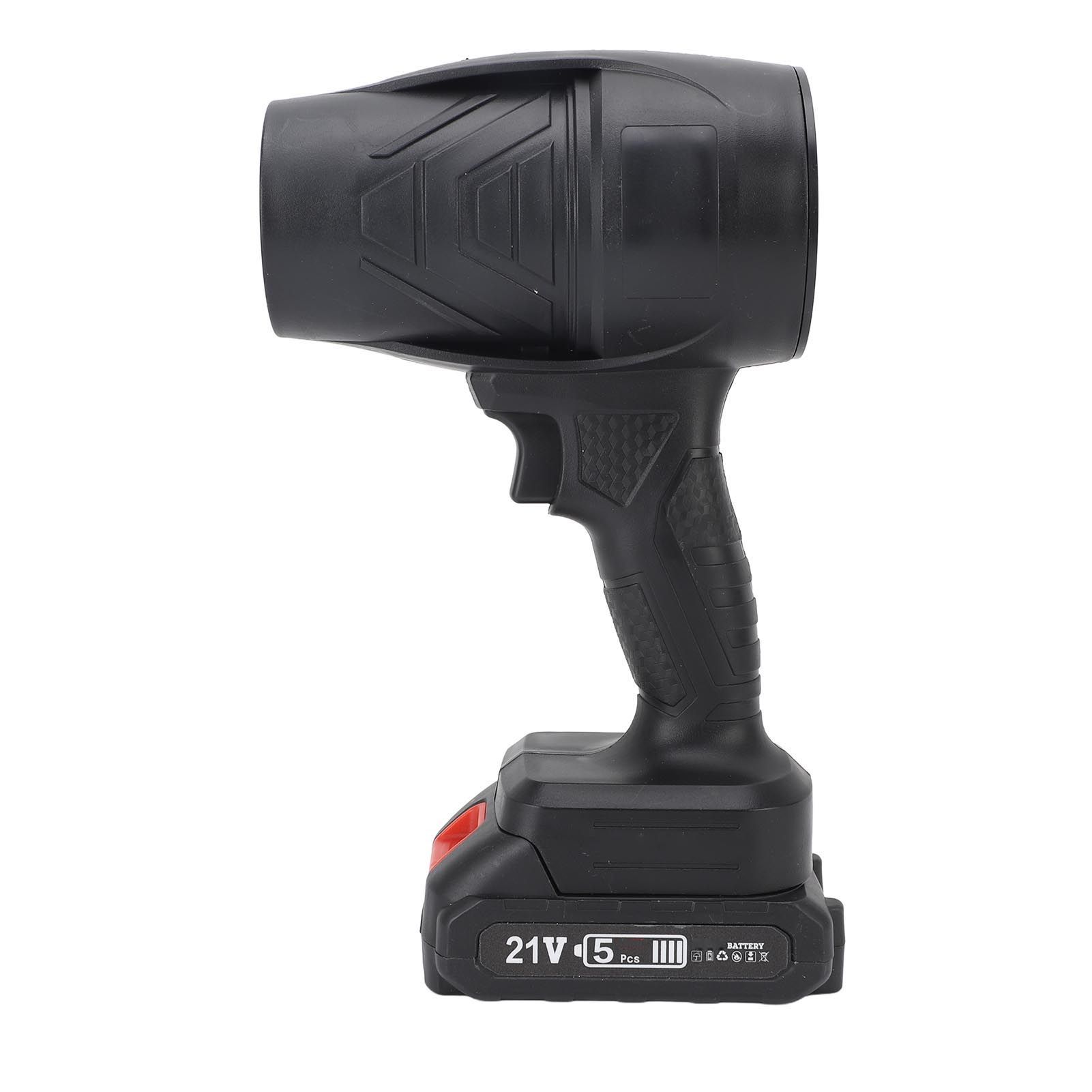 Electric Air Duster Cordless Handheld Turbo Fan Air Blower with 21V Li Ion