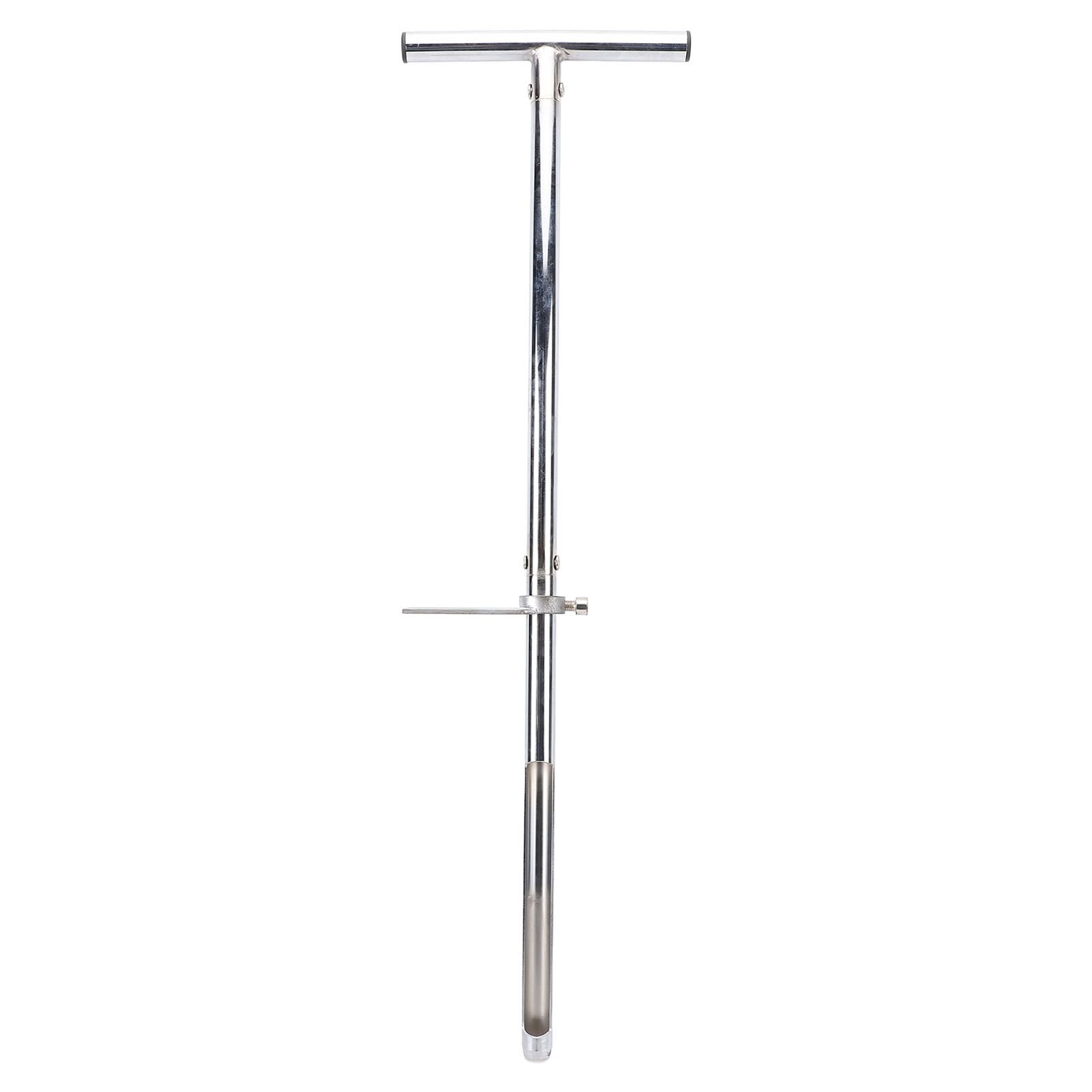 Soil Sampler with Foot Pedal T Shape Handle Stainless Steel Soil Probe Test view 4