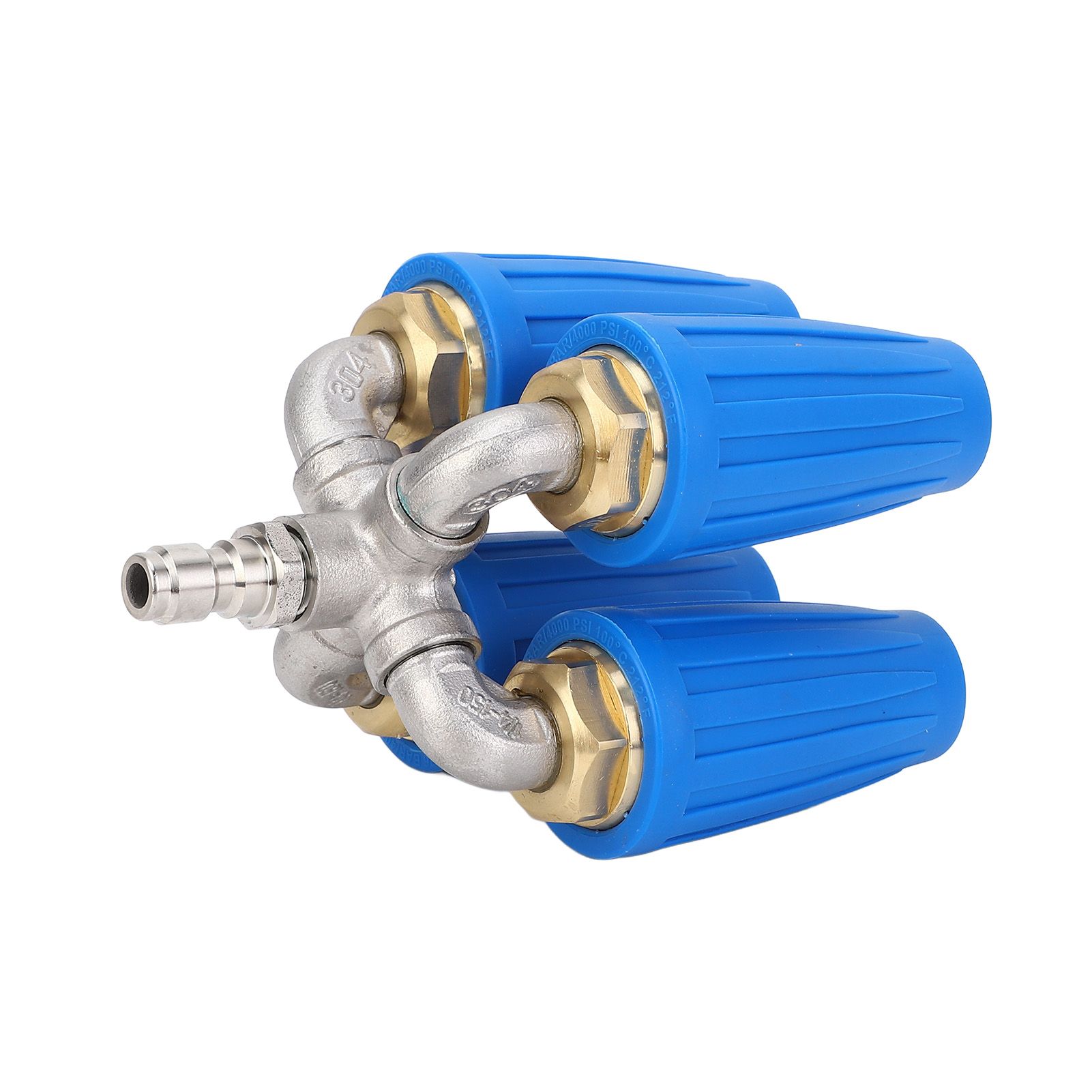 4 in 1 Pressure Washer Nozzle Blue 360° Rotating 4000psi 1/4 Inch Quick view 9
