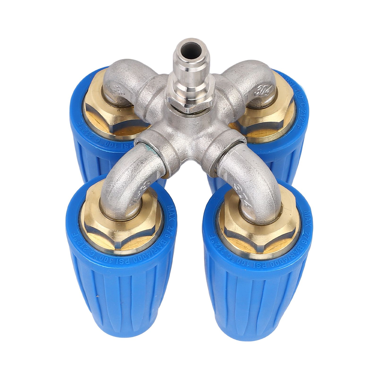 4 in 1 Pressure Washer Nozzle Blue 360° Rotating 4000psi 1/4 Inch Quick view 10