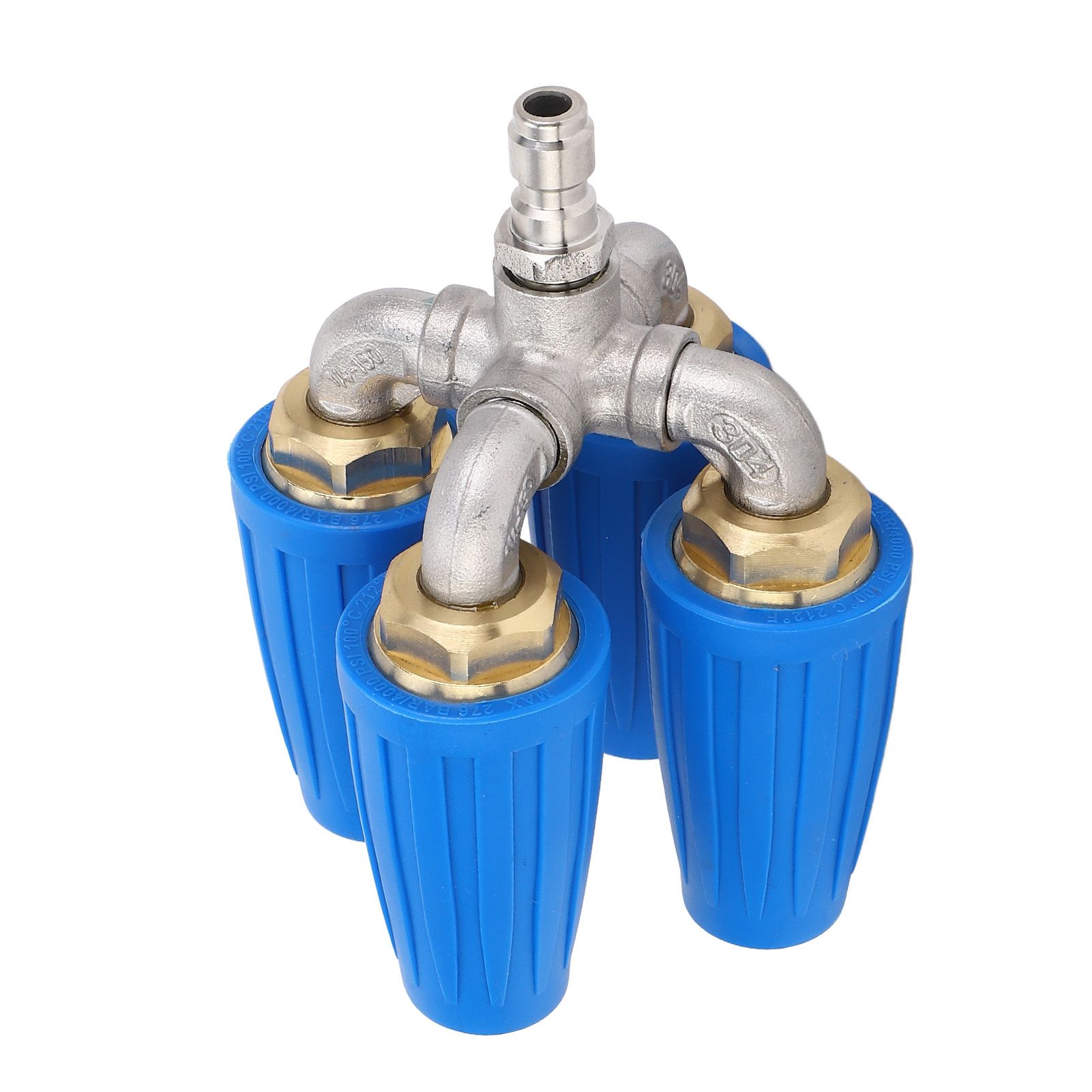 4 in 1 Pressure Washer Nozzle Blue 360° Rotating 4000psi 1/4 Inch Quick view 12