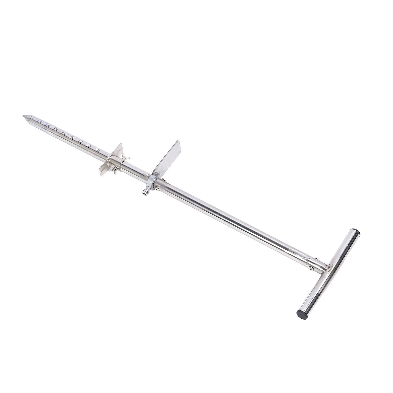 Soil Sampler Probe Stainless Steel Soil Probe with Foot Pedal Ergonomic T