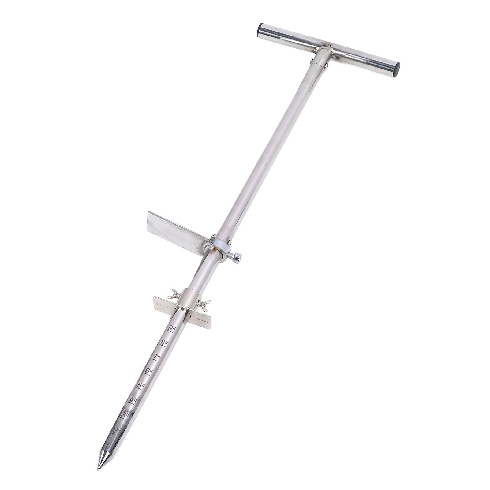 Soil Sampler Probe Stainless Steel Soil Probe with Foot Pedal Ergonomic T view 8