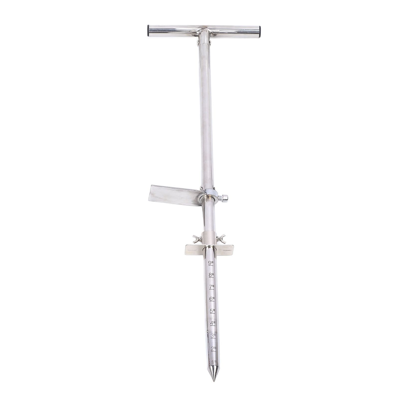 Soil Sampler Probe Stainless Steel Soil Probe with Foot Pedal Ergonomic T view 10