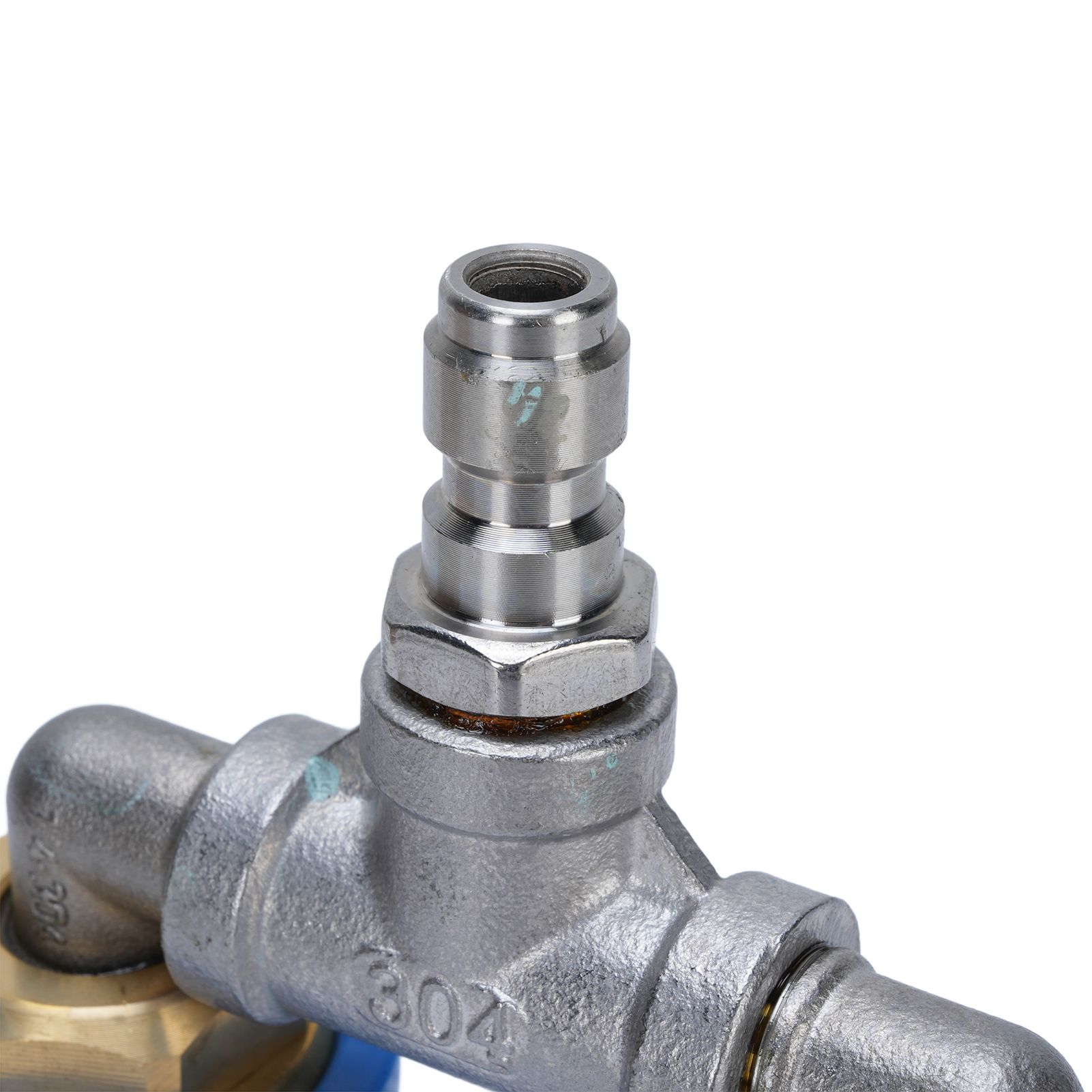 Double Heads Rotating Nozzle 4000psi High Pressure Washer Turbine Nozzle with view 2