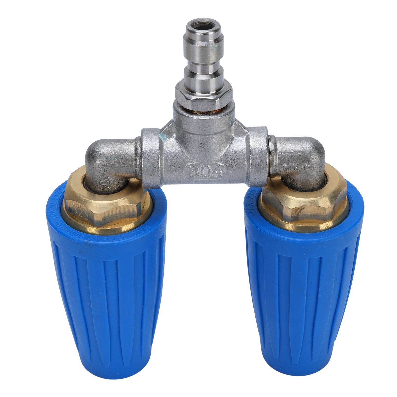 Double Heads Rotating Nozzle 4000psi High Pressure Washer Turbine Nozzle with view 4