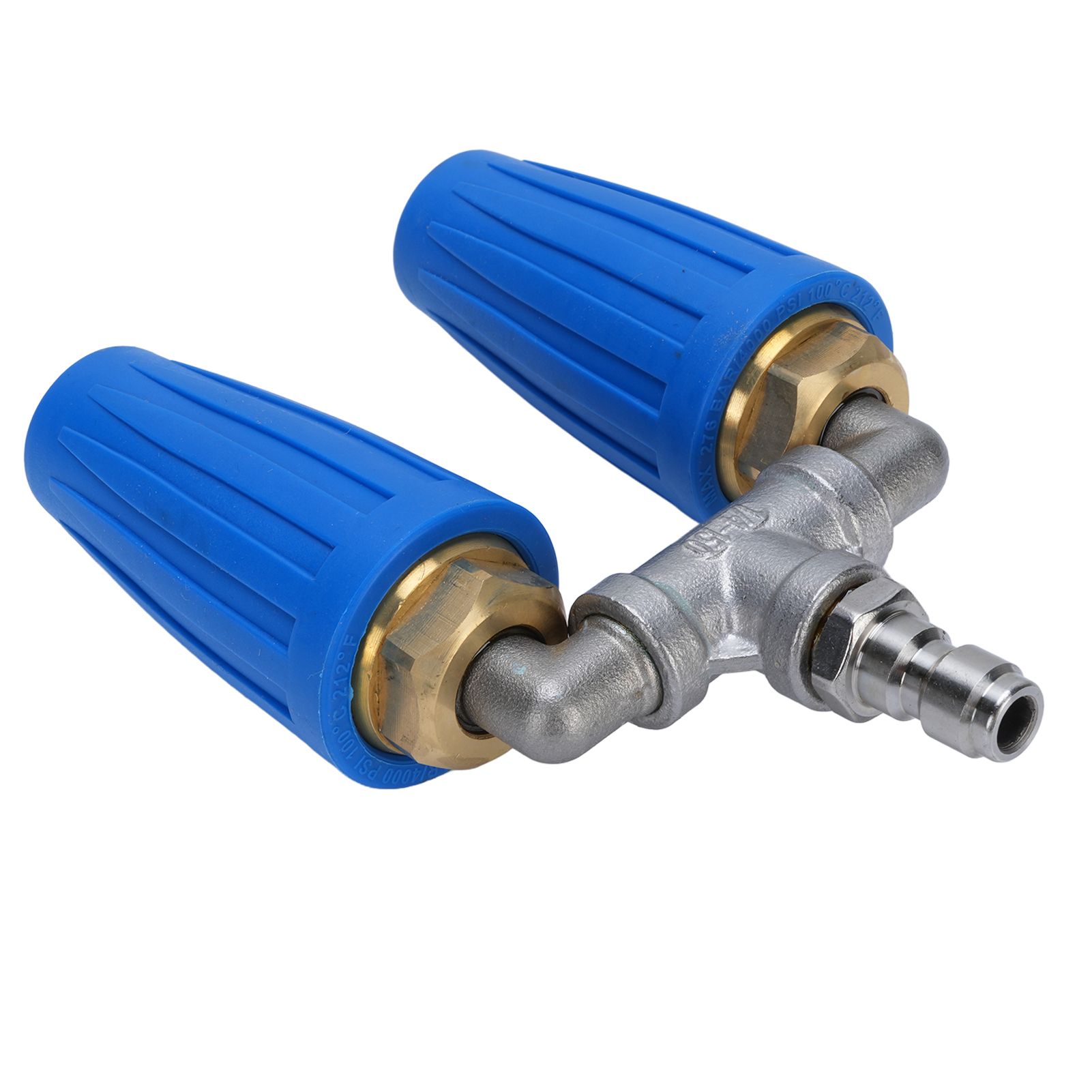 Double Heads Rotating Nozzle 4000psi High Pressure Washer Turbine Nozzle with view 6