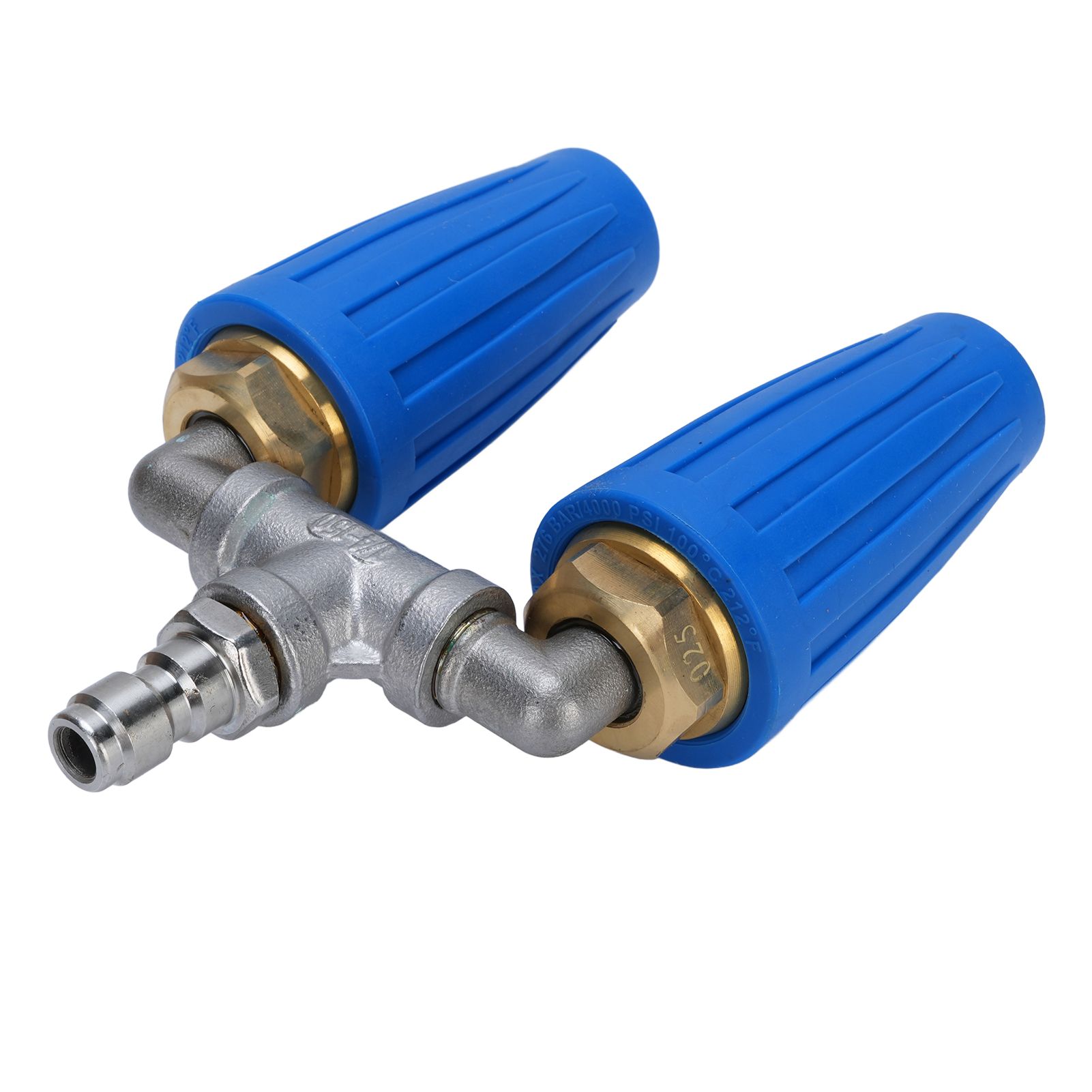 Double Heads Rotating Nozzle 4000psi High Pressure Washer Turbine Nozzle with view 11