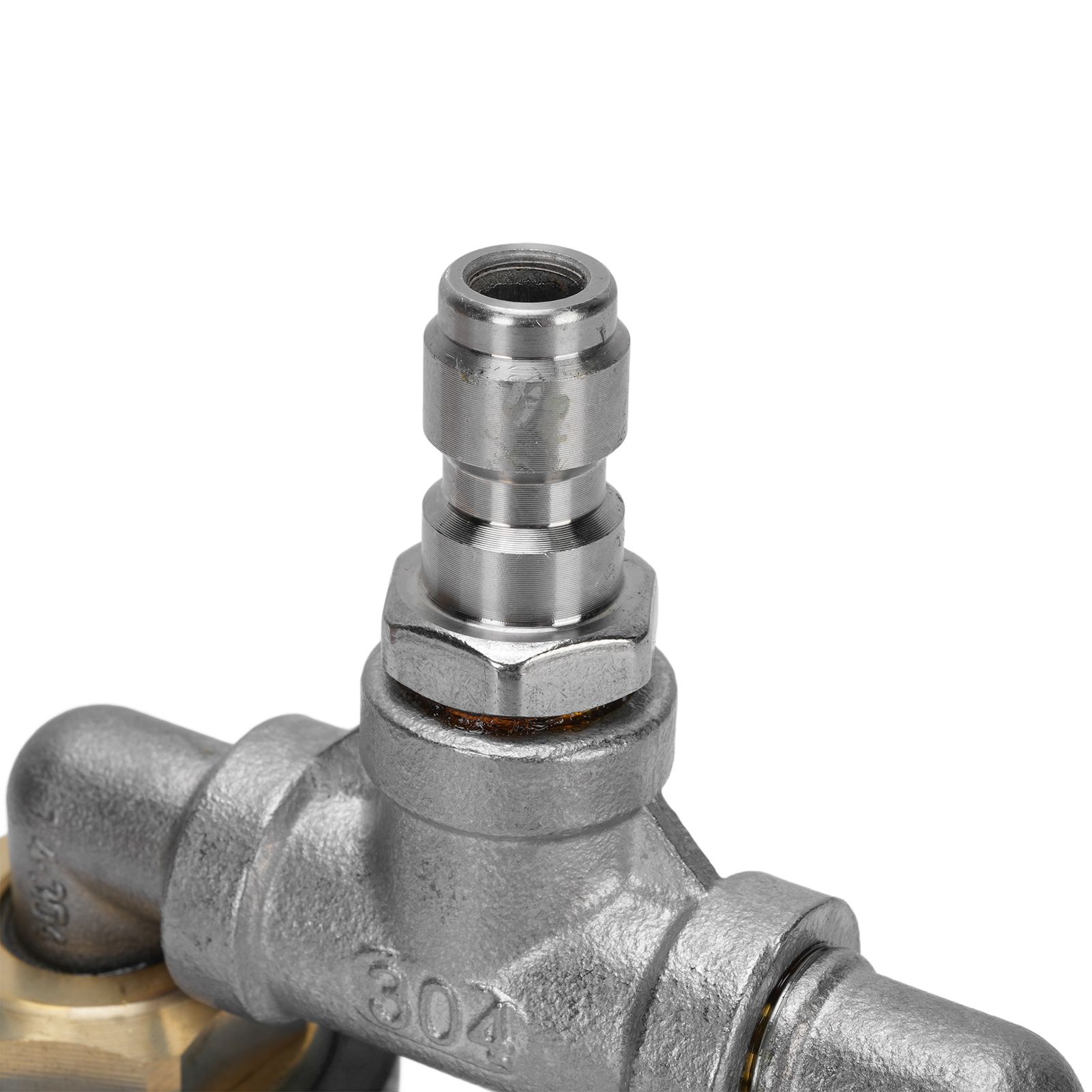 Double Heads Rotating Nozzle 4000psi High Pressure Washer Turbine Nozzle with view 2