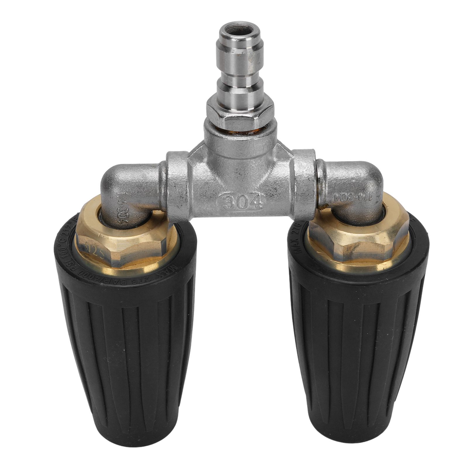 Double Heads Rotating Nozzle 4000psi High Pressure Washer Turbine Nozzle with view 4