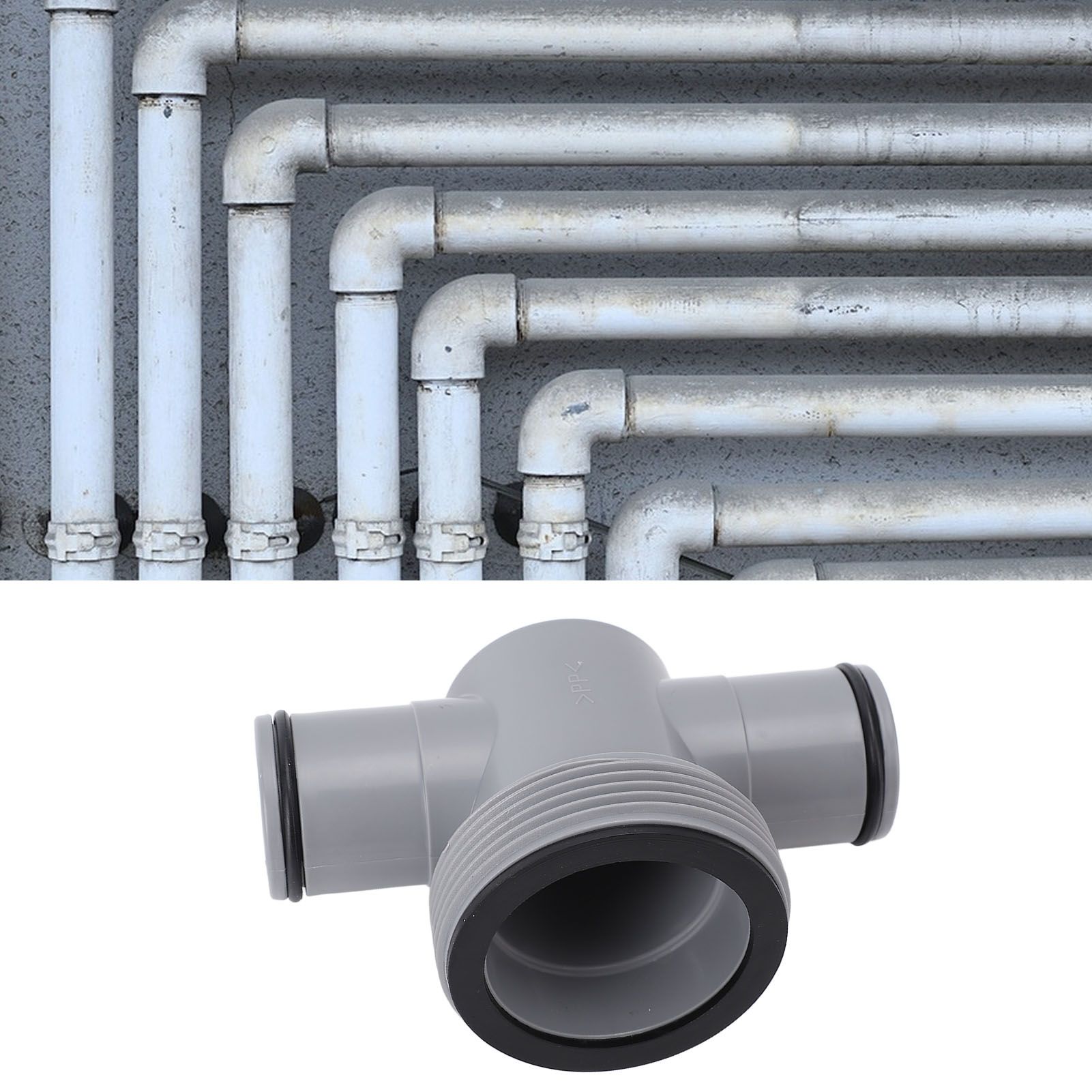 T Type Connector Replacement ABS Leakage Proof T Fitting for 1.5 1.25 Inch view 11